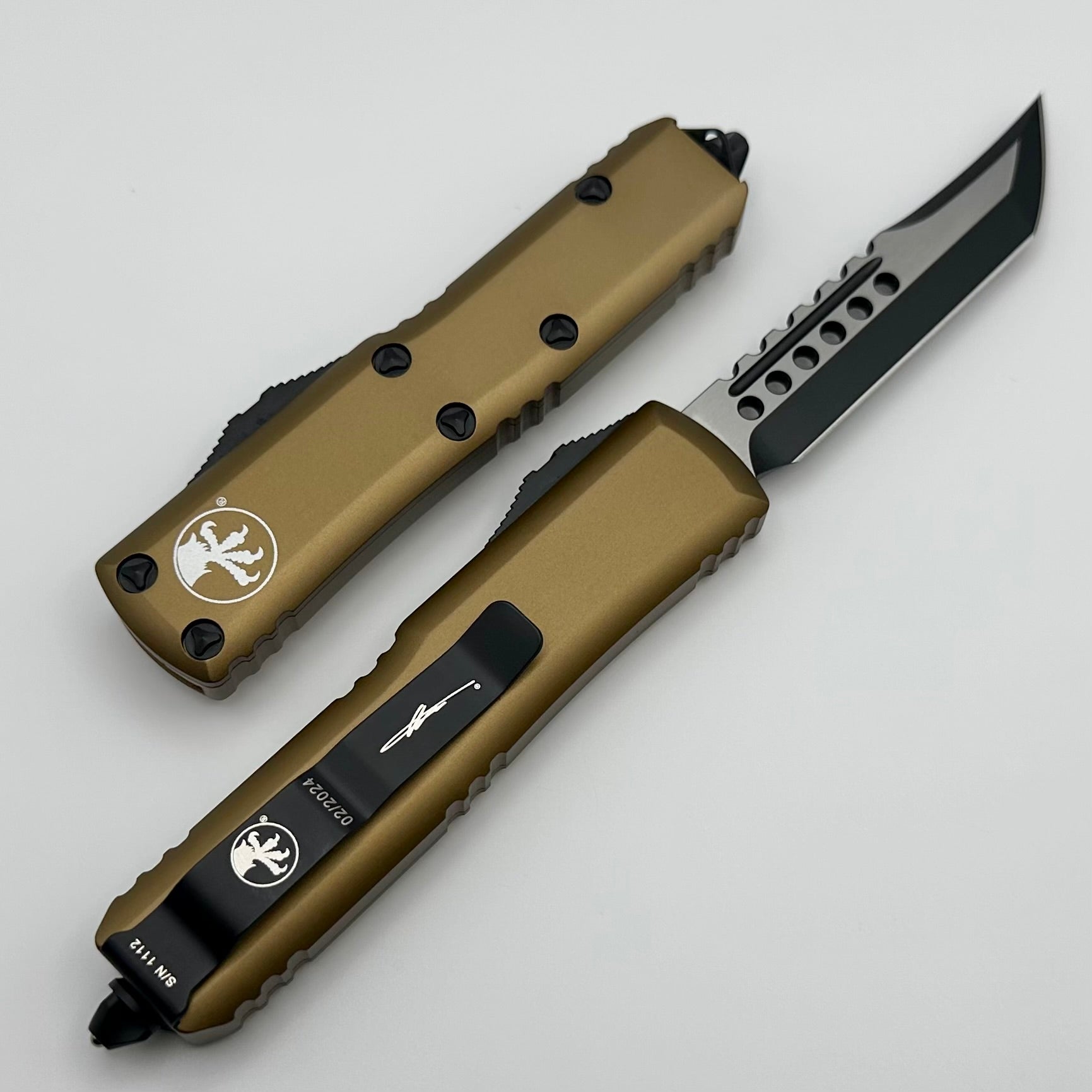 Microtech UTX-85 Hellhound Black & Tan - Premium Tactical Knife