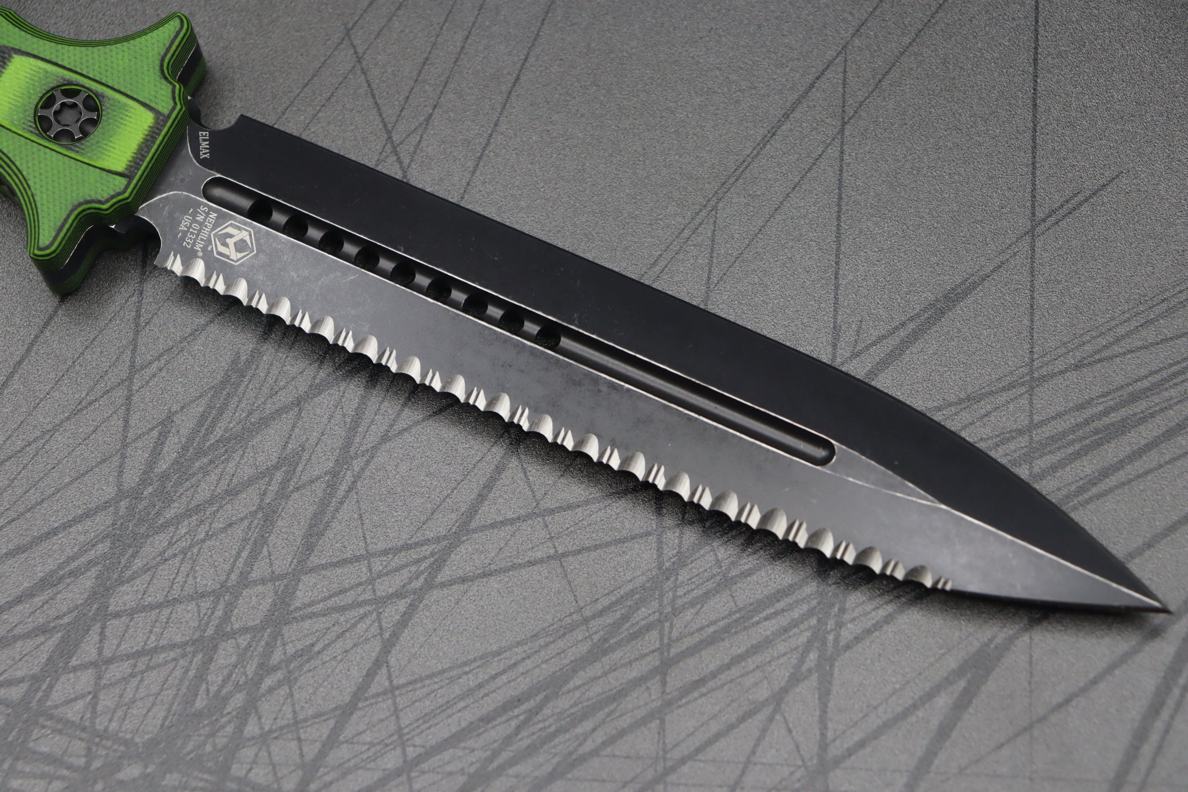 Heretic Knives Nephilim - Premium Double Edge Dagger with Battleworn Finish