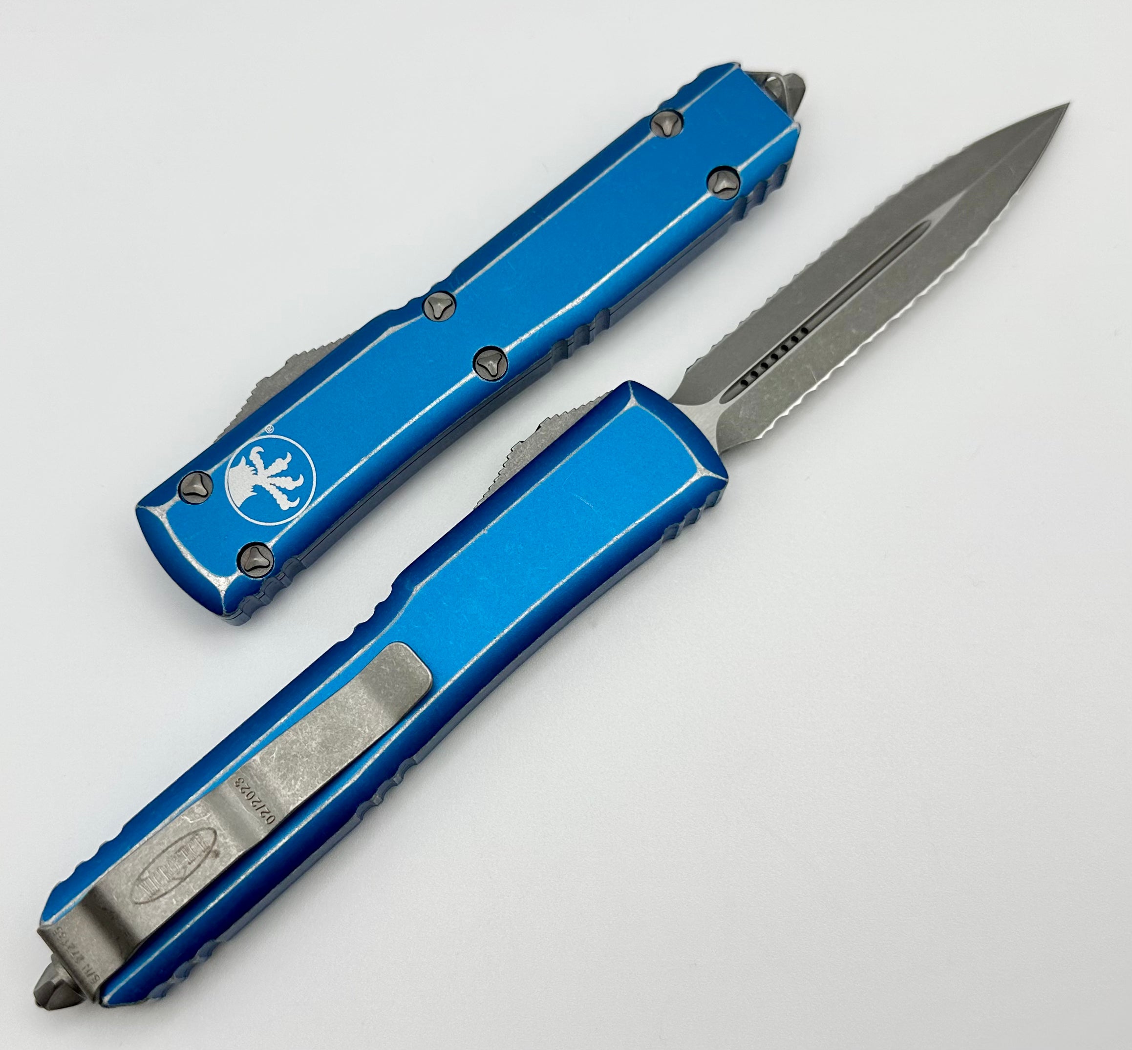 Microtech Ultratech OTF Tactical Knife - Apocalyptic Blue Finish