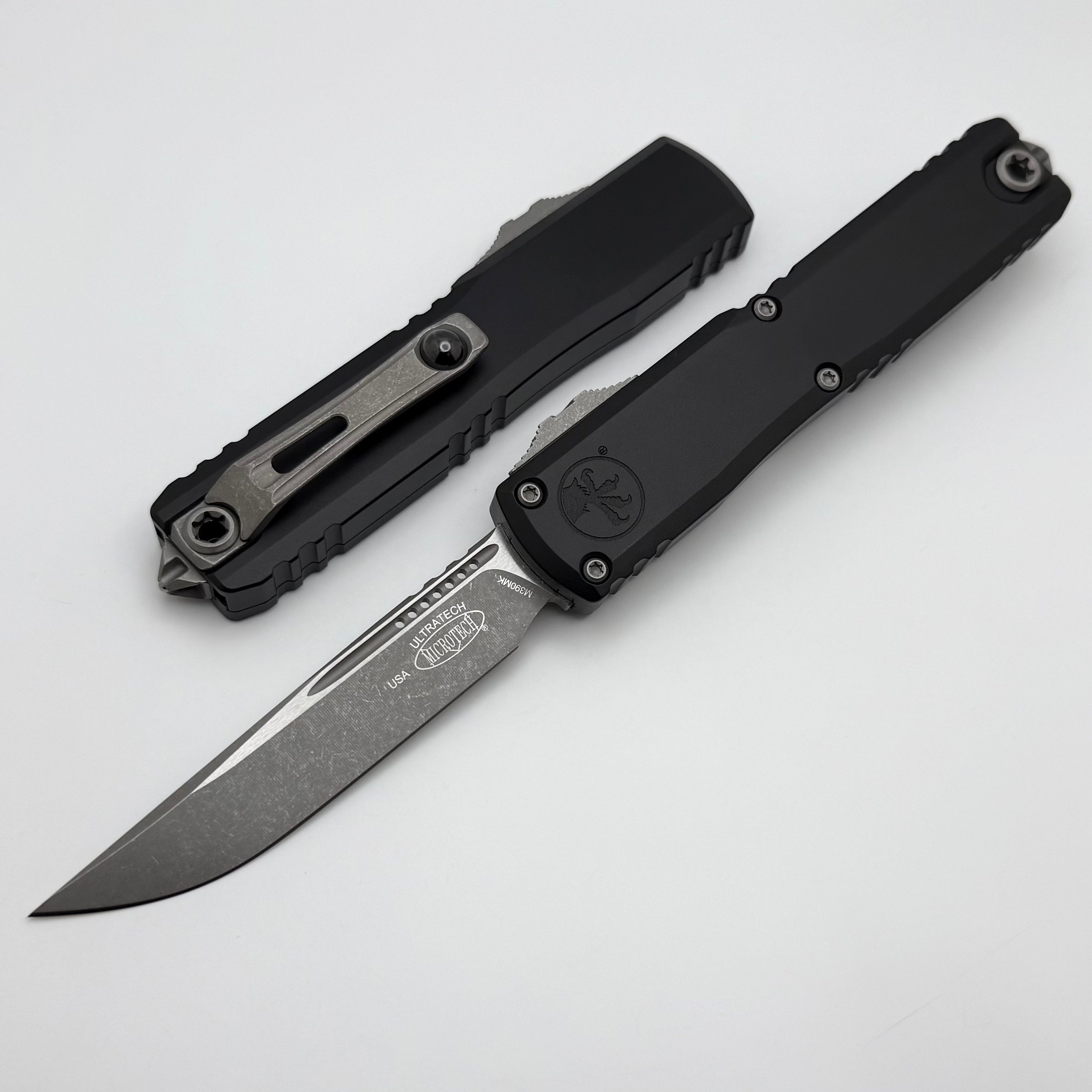 Microtech Ultratech ZBP S/E Apocalyptic M390MK - Premium Black Handle Tactical Knife