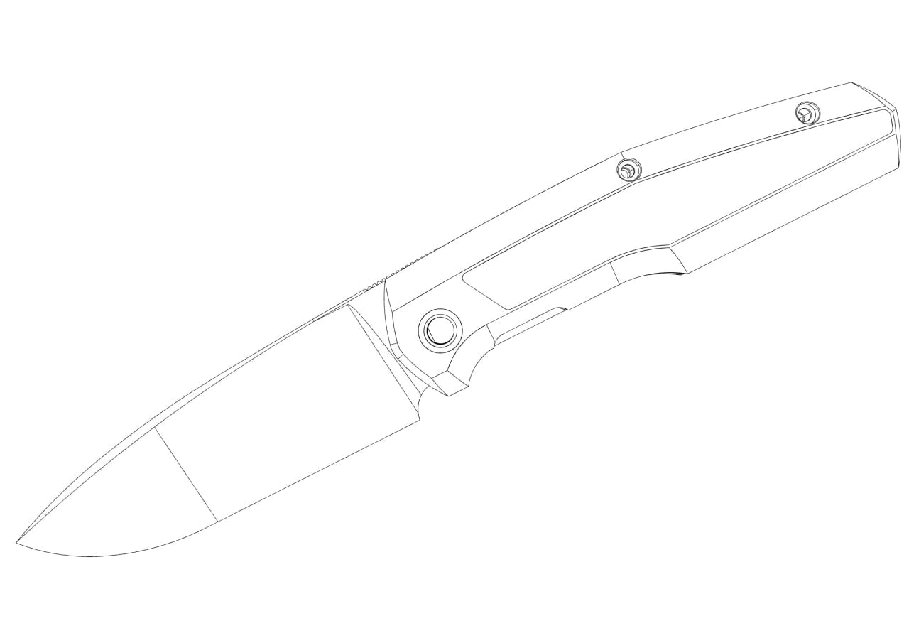 Premium FIF18 Titanium Folding Knife with Carbon Fiber Inlay & M398 Steel - Limited Pre-Order