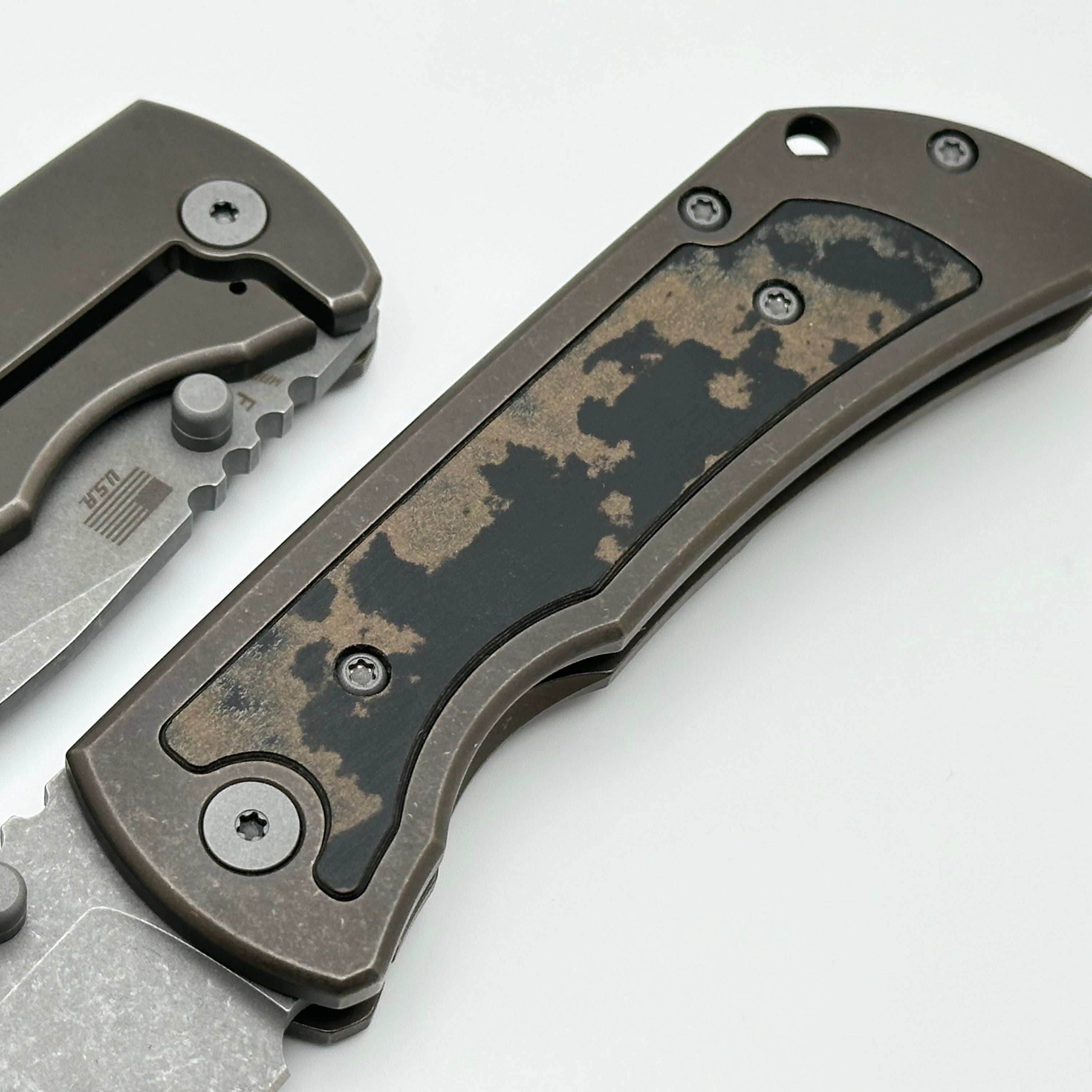 McNees Performance Machined Mac 2 3.5 Gen 2 F Atomic Bronze - Premium EDC Knife with Cowboy Richlite Inlay & MagnaCut Steel