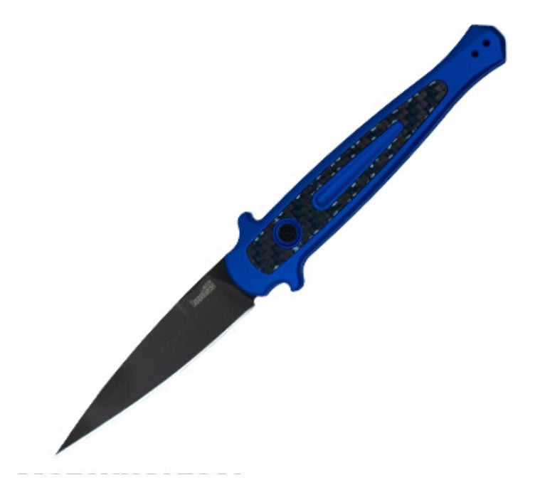 Kershaw Launch 8 Premium Blue Aluminum & Carbon Fiber Automatic Knife with CPM-154 Blade