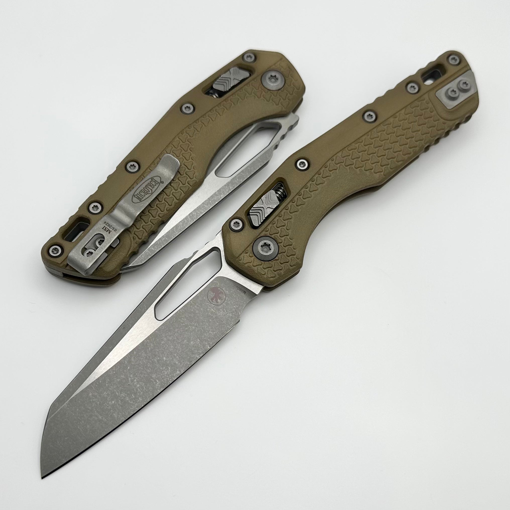 Microtech MSI RAM LOK Folding Knife - Premium Dark Earth Polymer & M390MK Blade