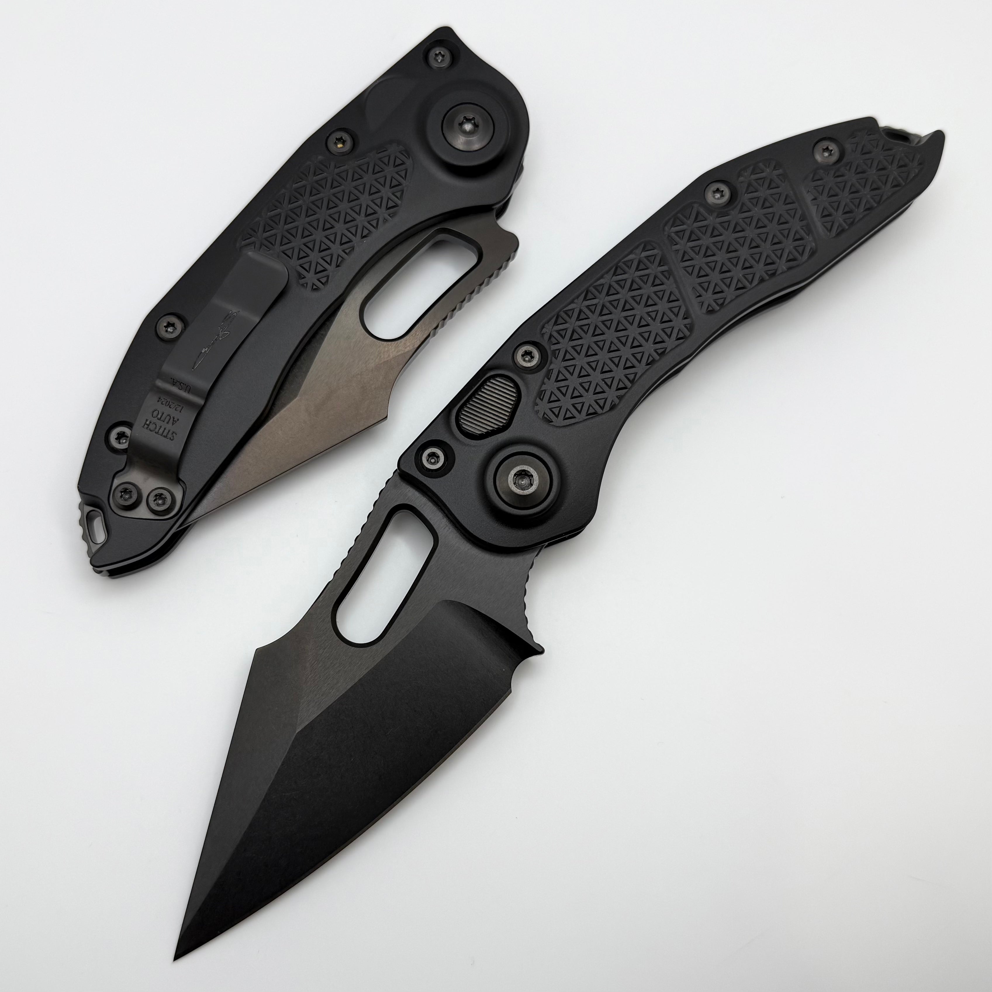 Microtech Borka Stitch Shadow DLC Tactical Knife