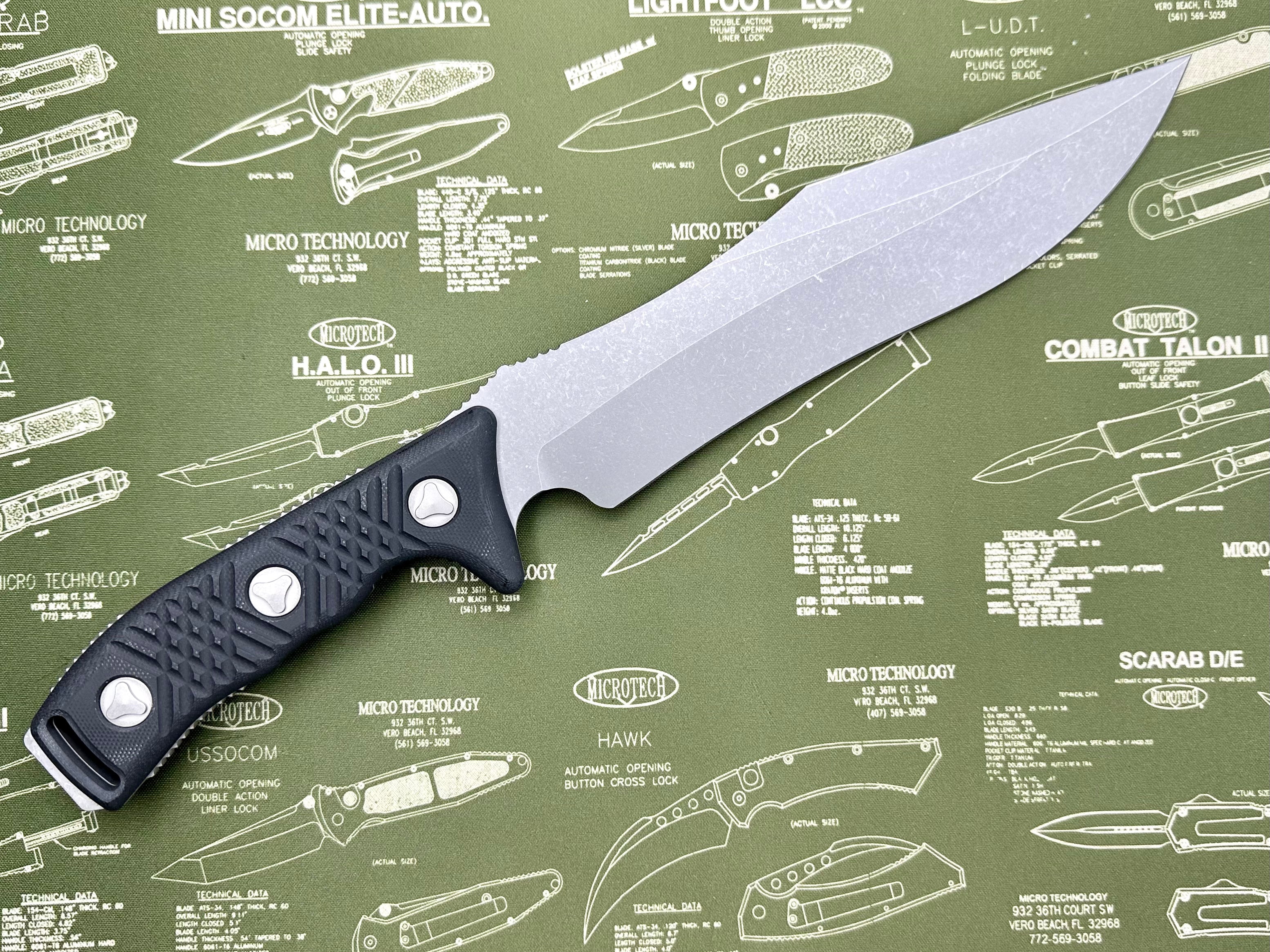 Microtech Arbiter Apocalyptic Premium Fixed Blade Knife