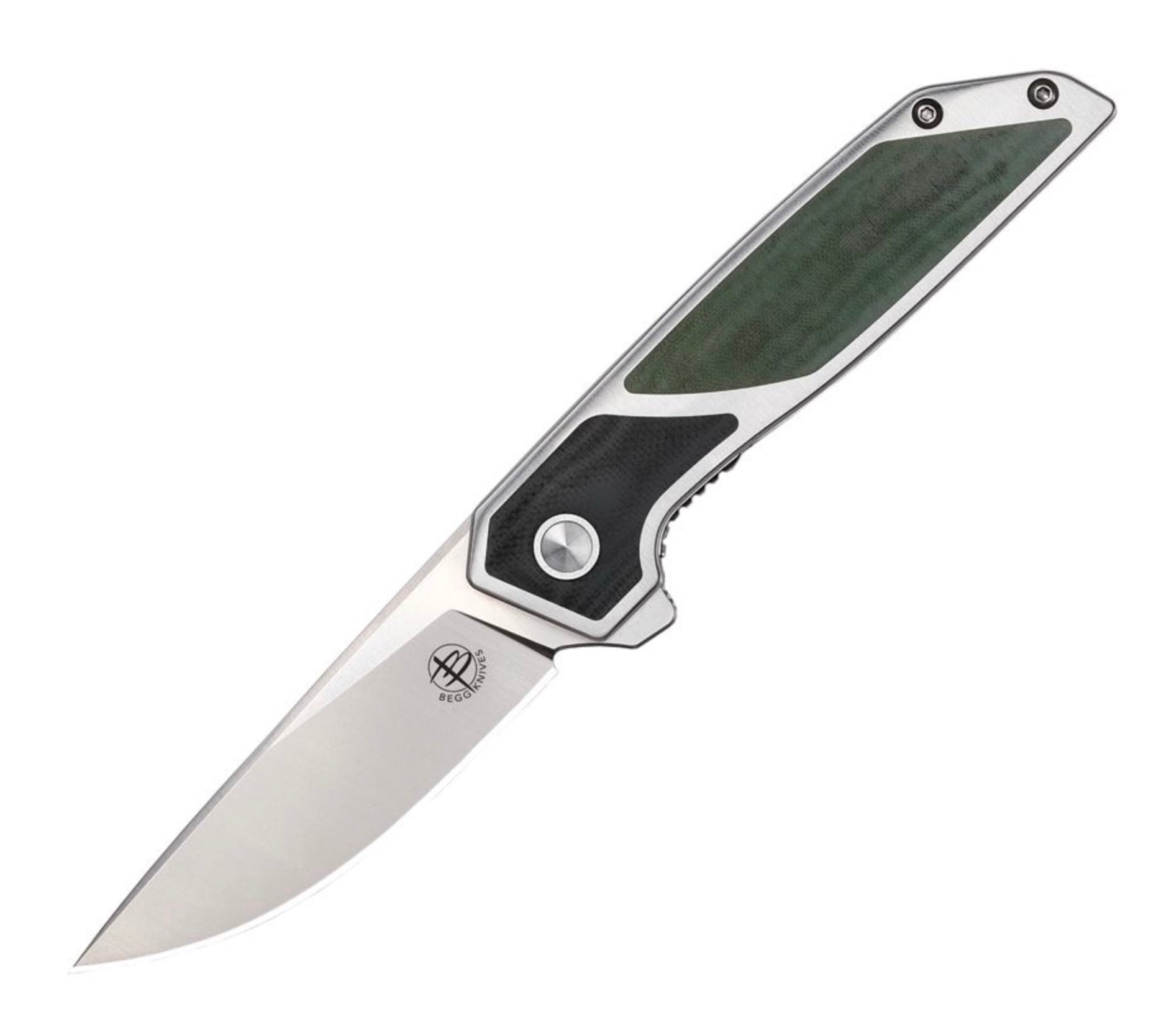 Begg Knives Diamici Ultimate EDC Knife with Stainless Steel Handles & D2 Blade