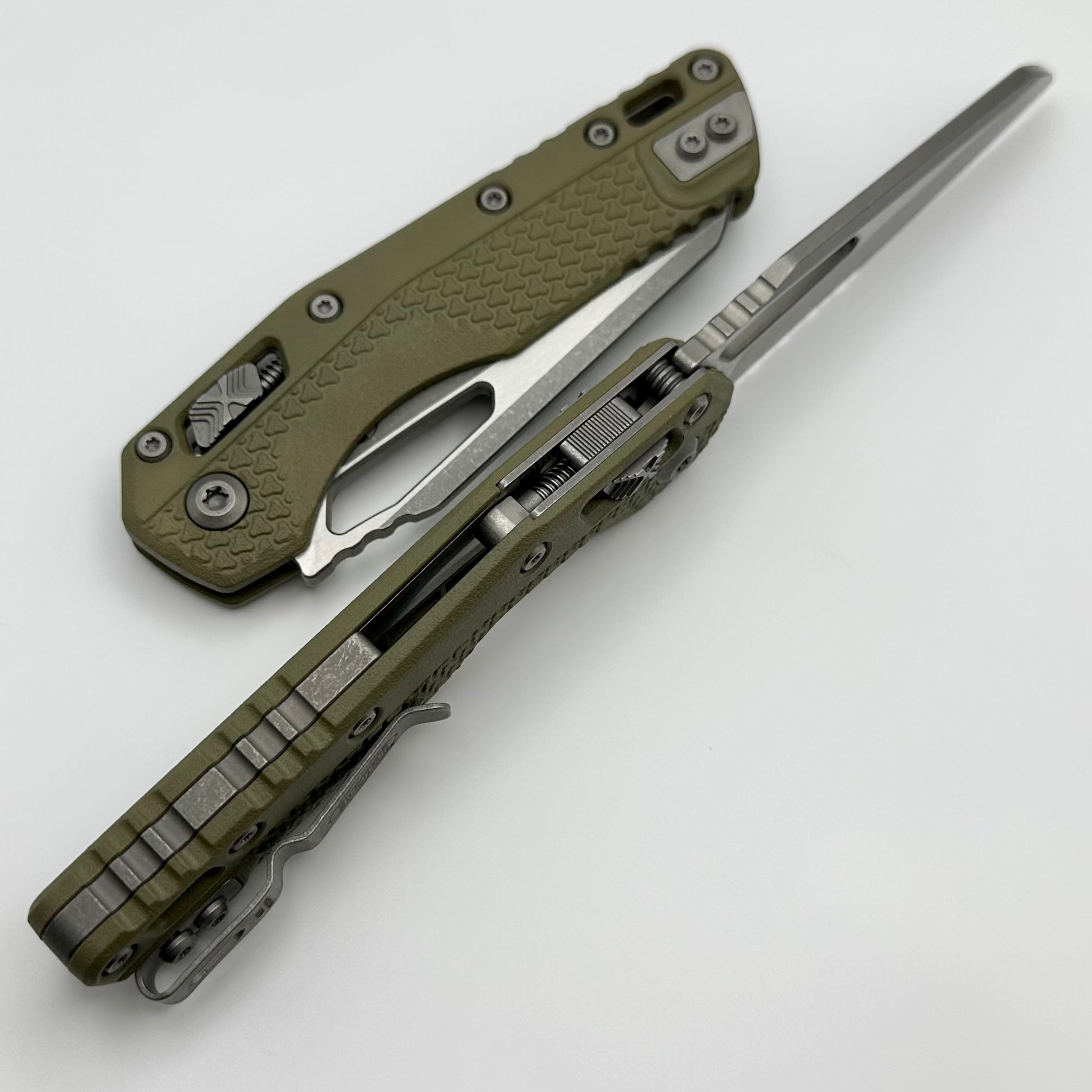 Microtech MSI RAM-LOK Tactical Folding Knife - Premium M390MK Blade & OD Green Polymer Handle