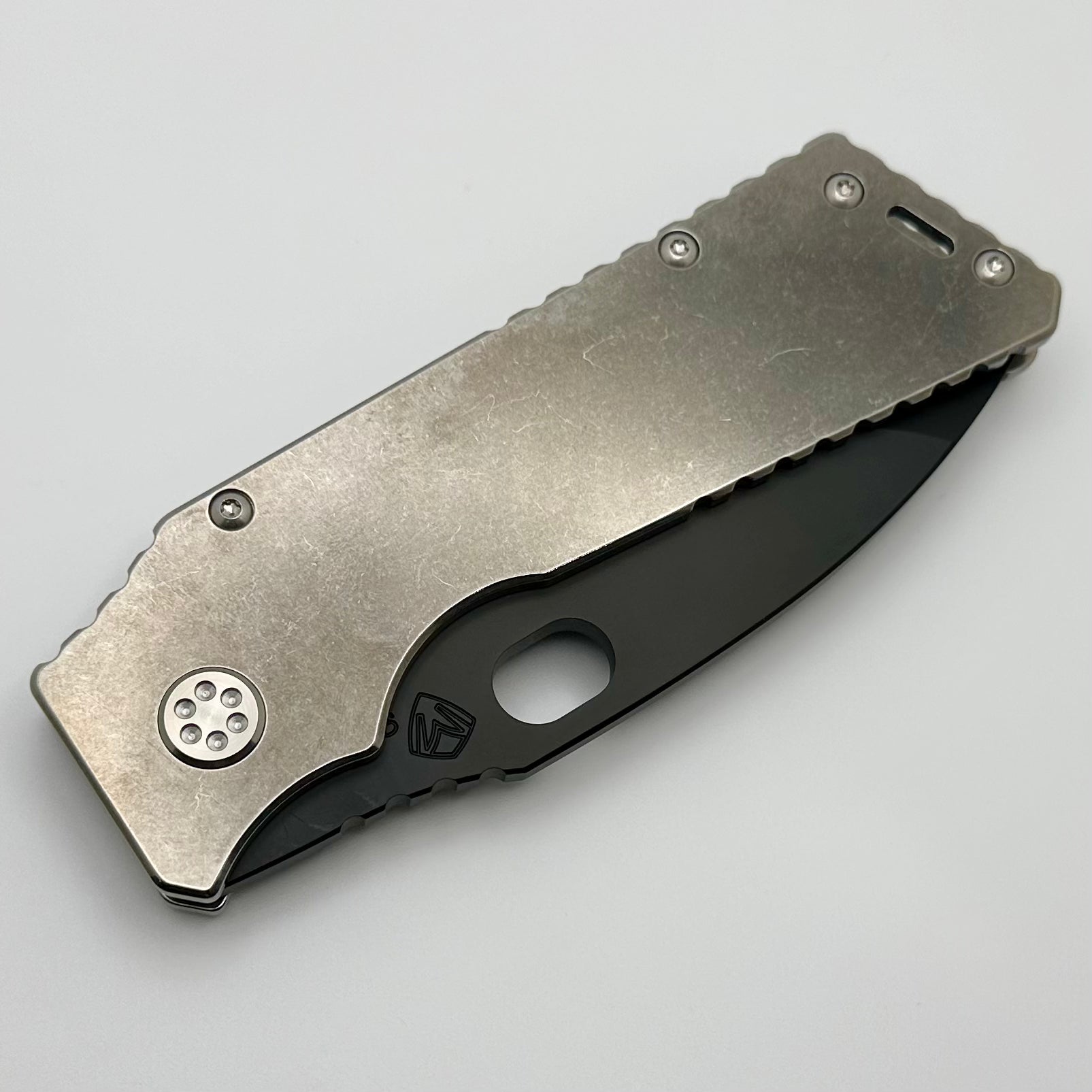 Premium Medford TFF-1 S35VN Folding Knife with Tumbled Handles