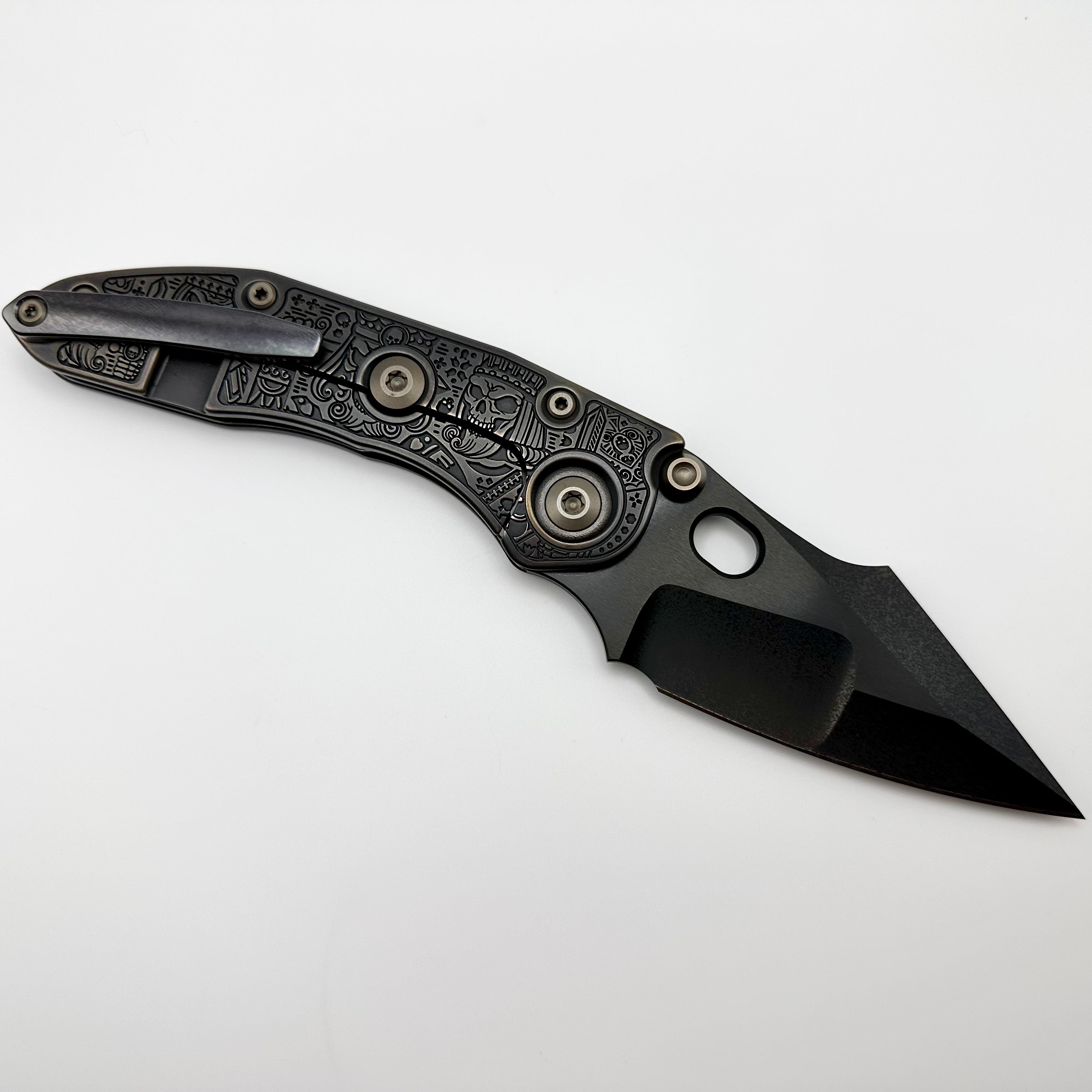 Premium Borka Blades Custom Kingsman Stitch with DLC Finish & Bronzed Hardware - Pre-Owned Excellence