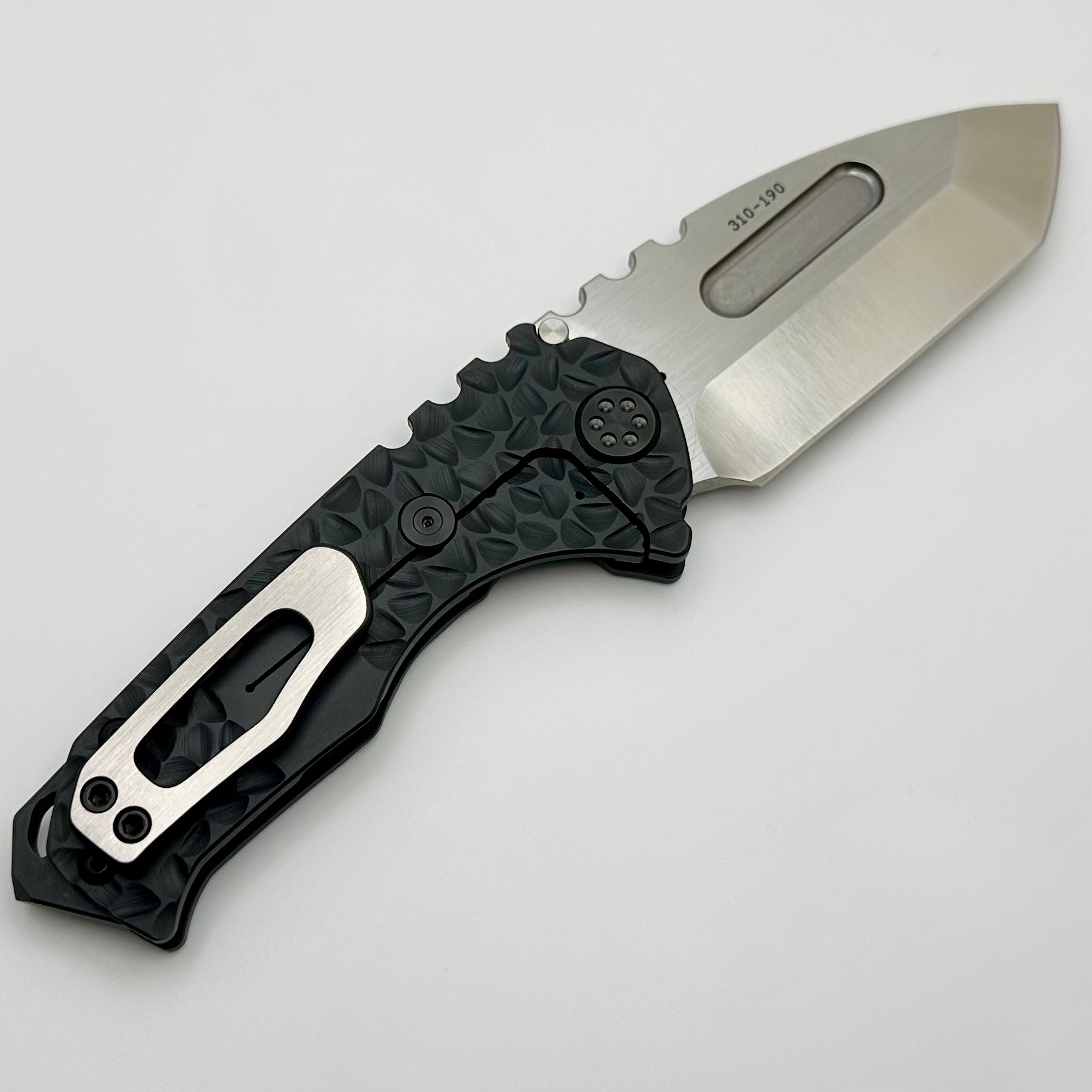 Medford Praetorian Genesis T DLC - Premium Tactical Folding Knife with Black Hardware & Satin S45VN Tanto Blade