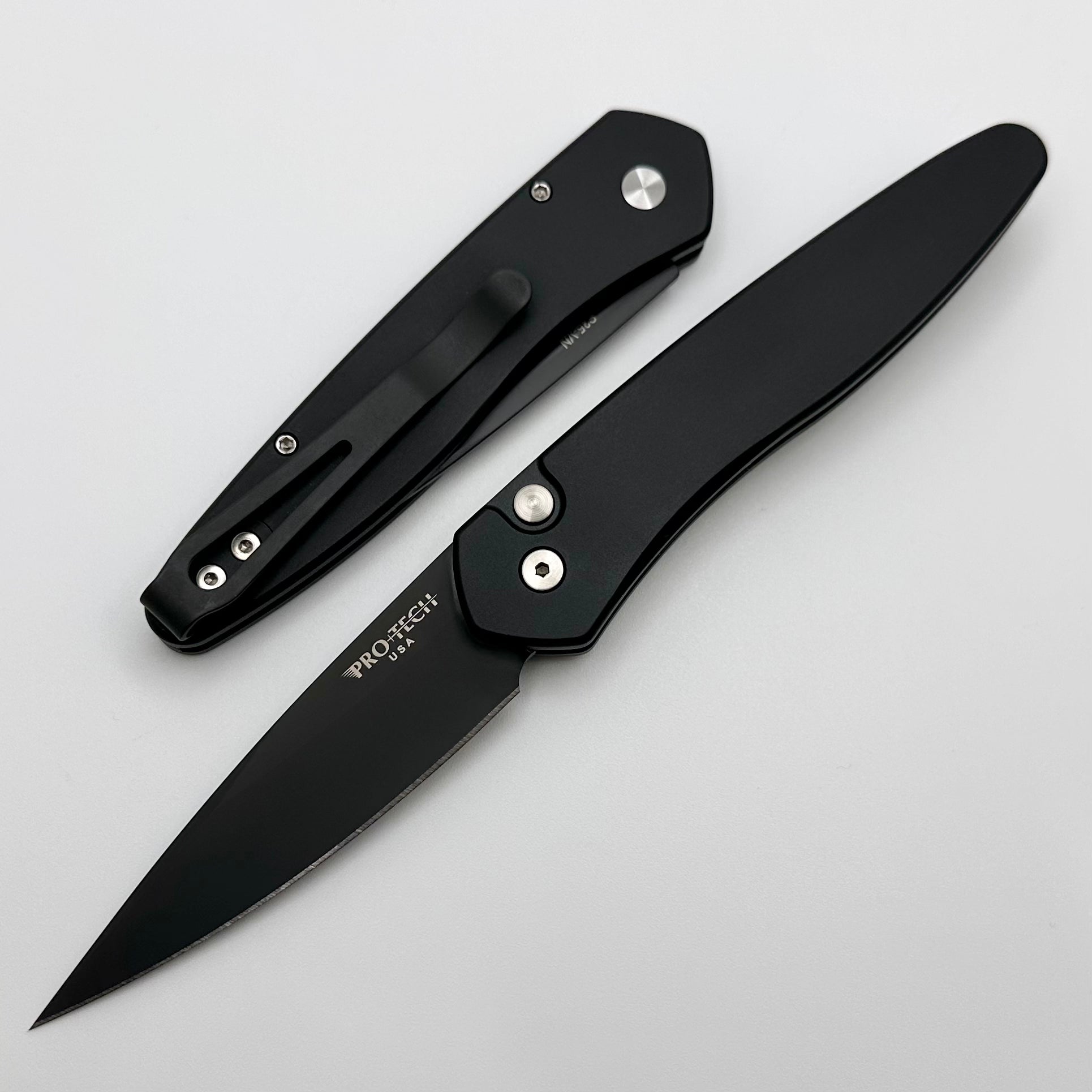 Pro-Tech Newport Ultimate EDC Knife - Black Aluminum Handle & S35VN Blade