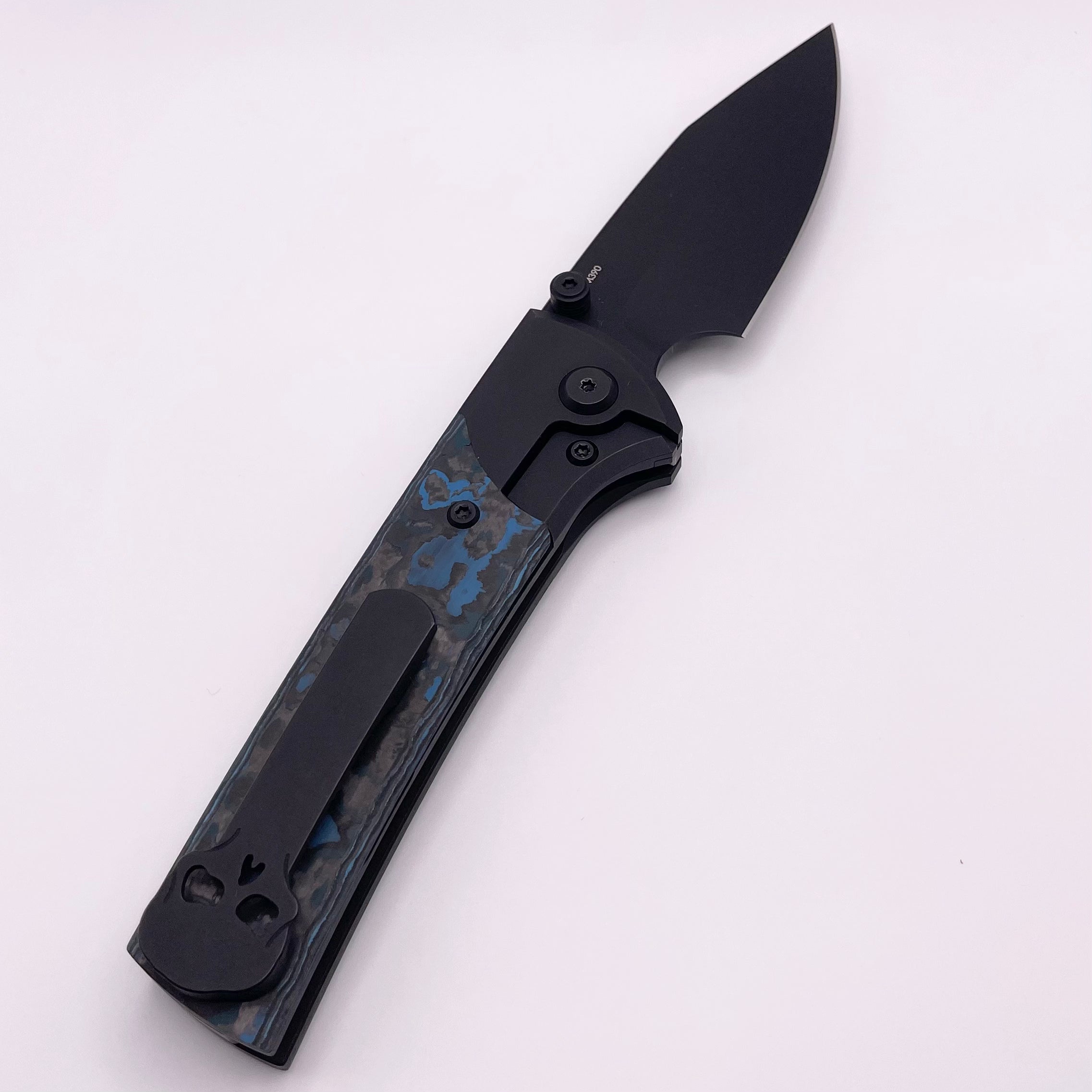 Chaves Scapegoat PVD Titanium Knife - Limited Edition with Artic Storm Inlays & M390 Blade