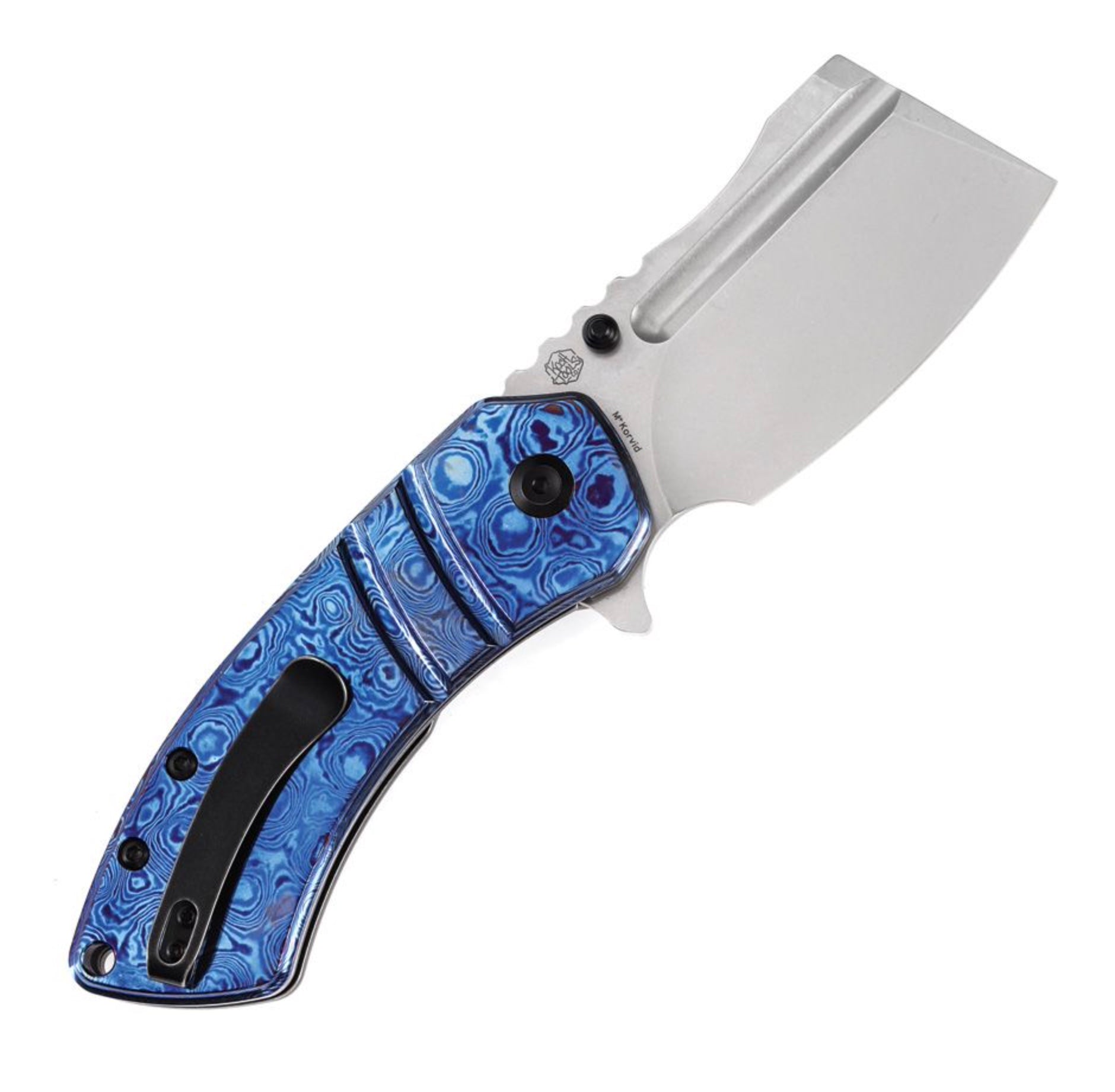 Kansept Premium M+ Korvid Folding Knife with Timascus Scales & S35VN Blade