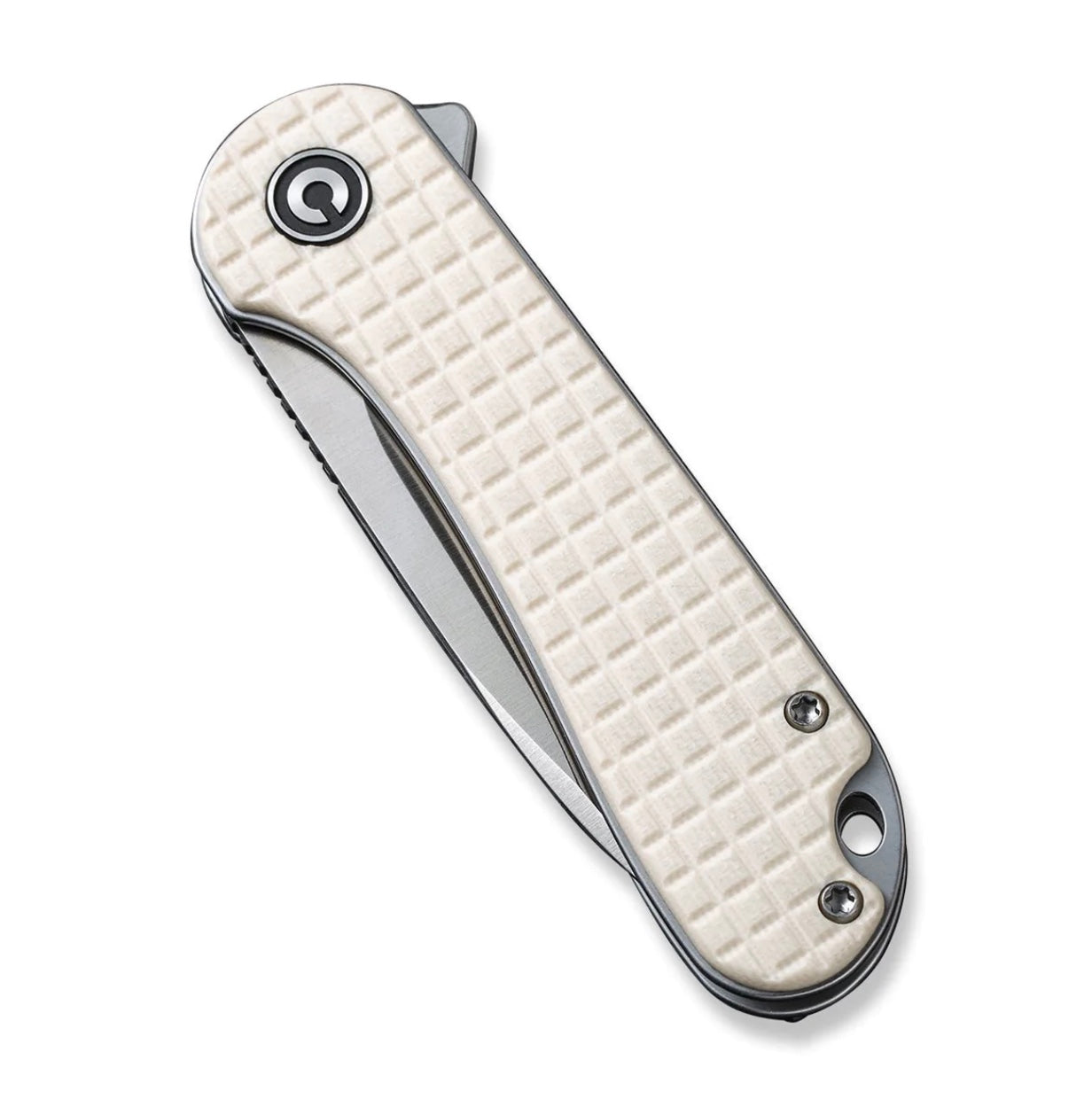 Civivi Elementum Premium Flipper Knife - Ivory White G-10 Handle & Satin D2 Blade