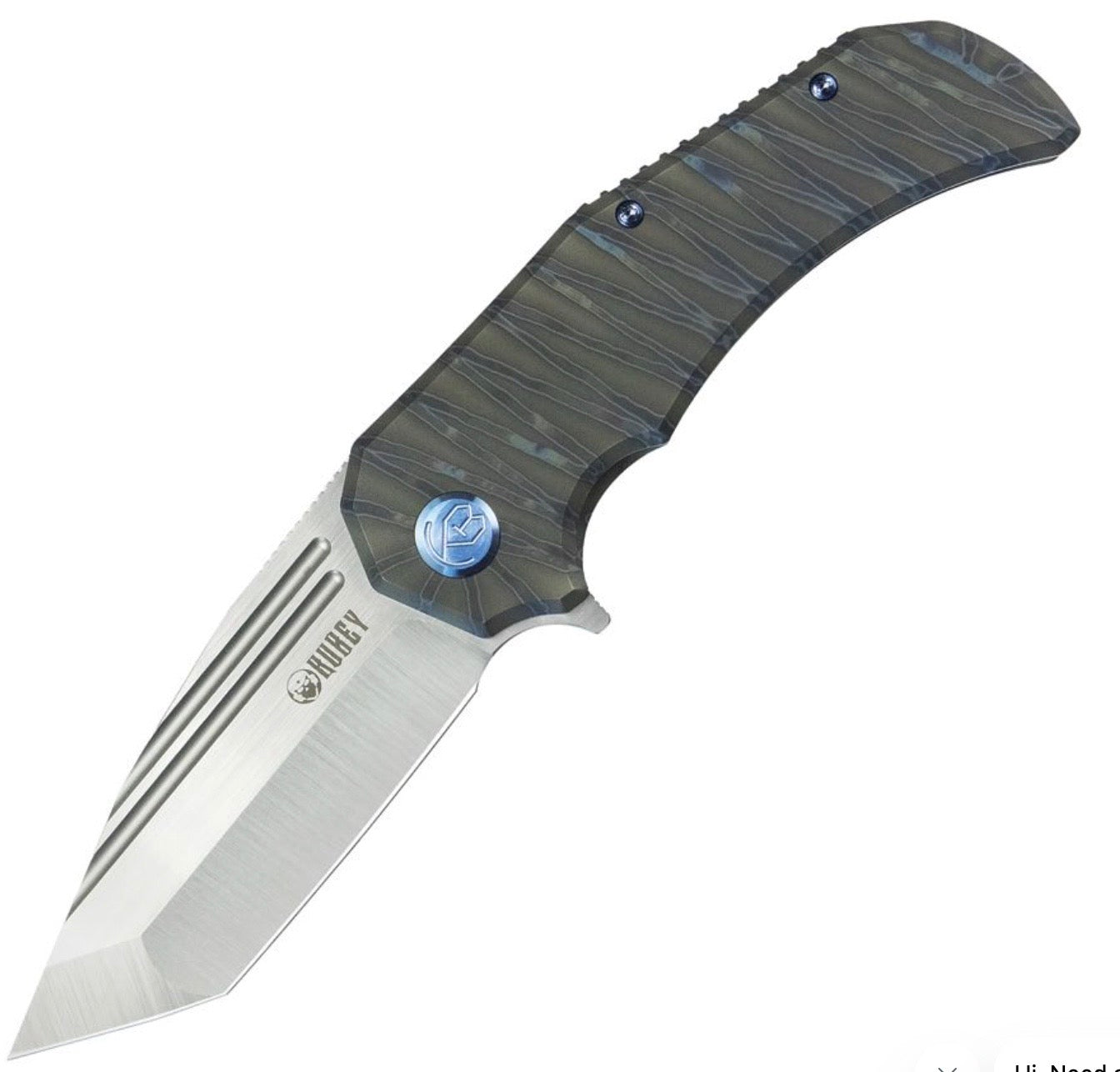 KUBEY Bravo One: Premium Titanium Handle & M390 Blade Folding Knife