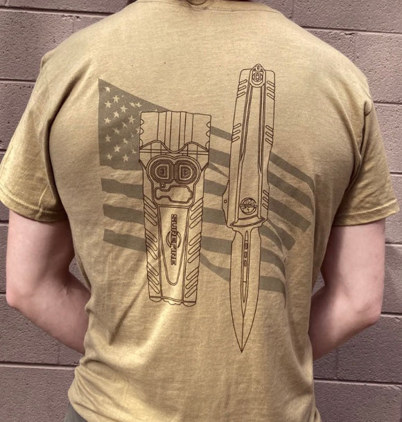 Premium Microtech x Surefire FDE Crew Neck Tee