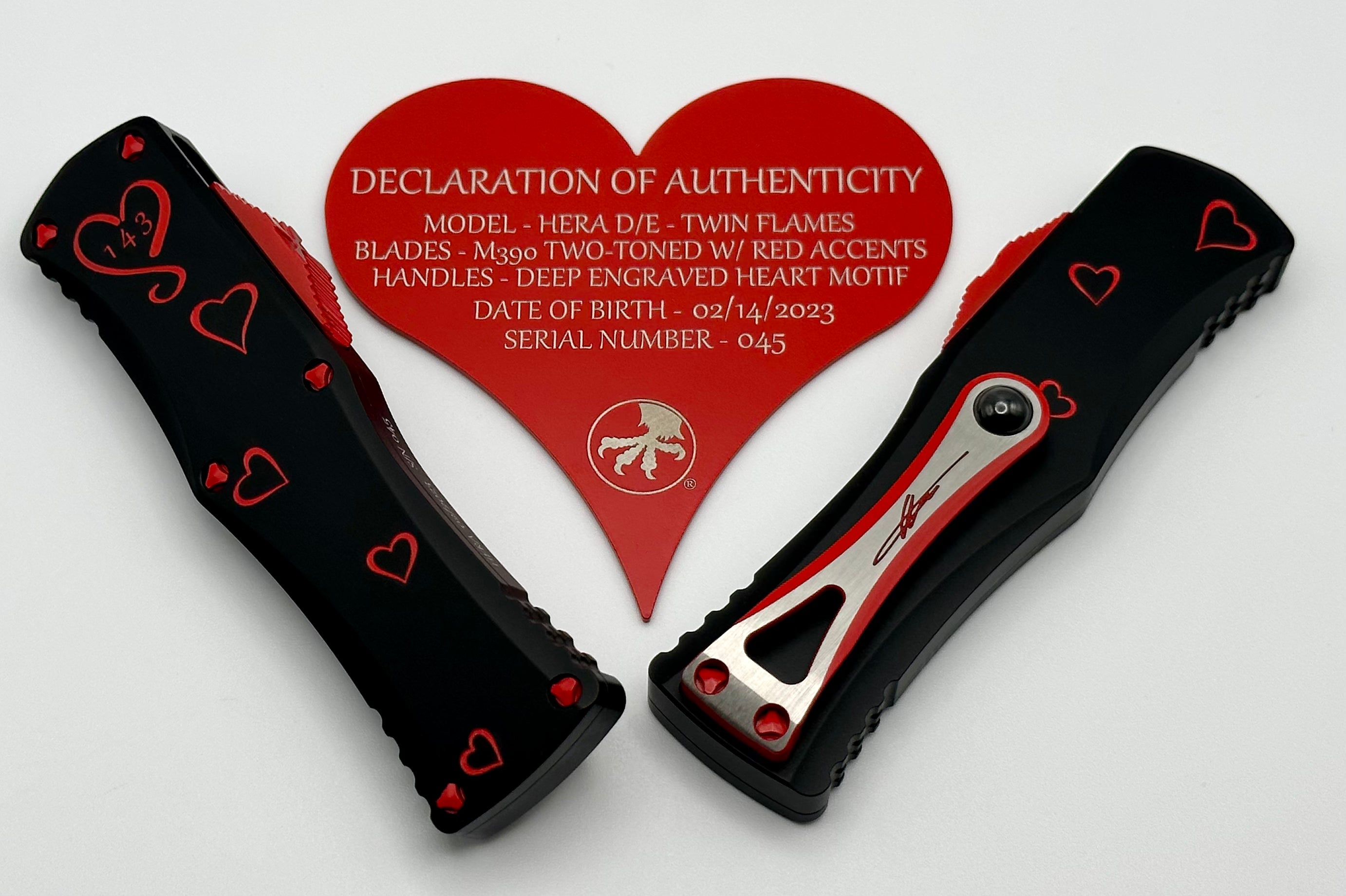 Microtech Twin Flames Signature Series Hera Set 702-1SETTFS - Premium Limited Edition Knife Set