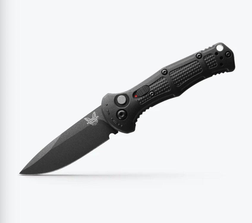 Benchmade Mini Claymore 9570BK - Premium Compact Folding Knife with Black Grivory Handles & CPM-D2 Blade