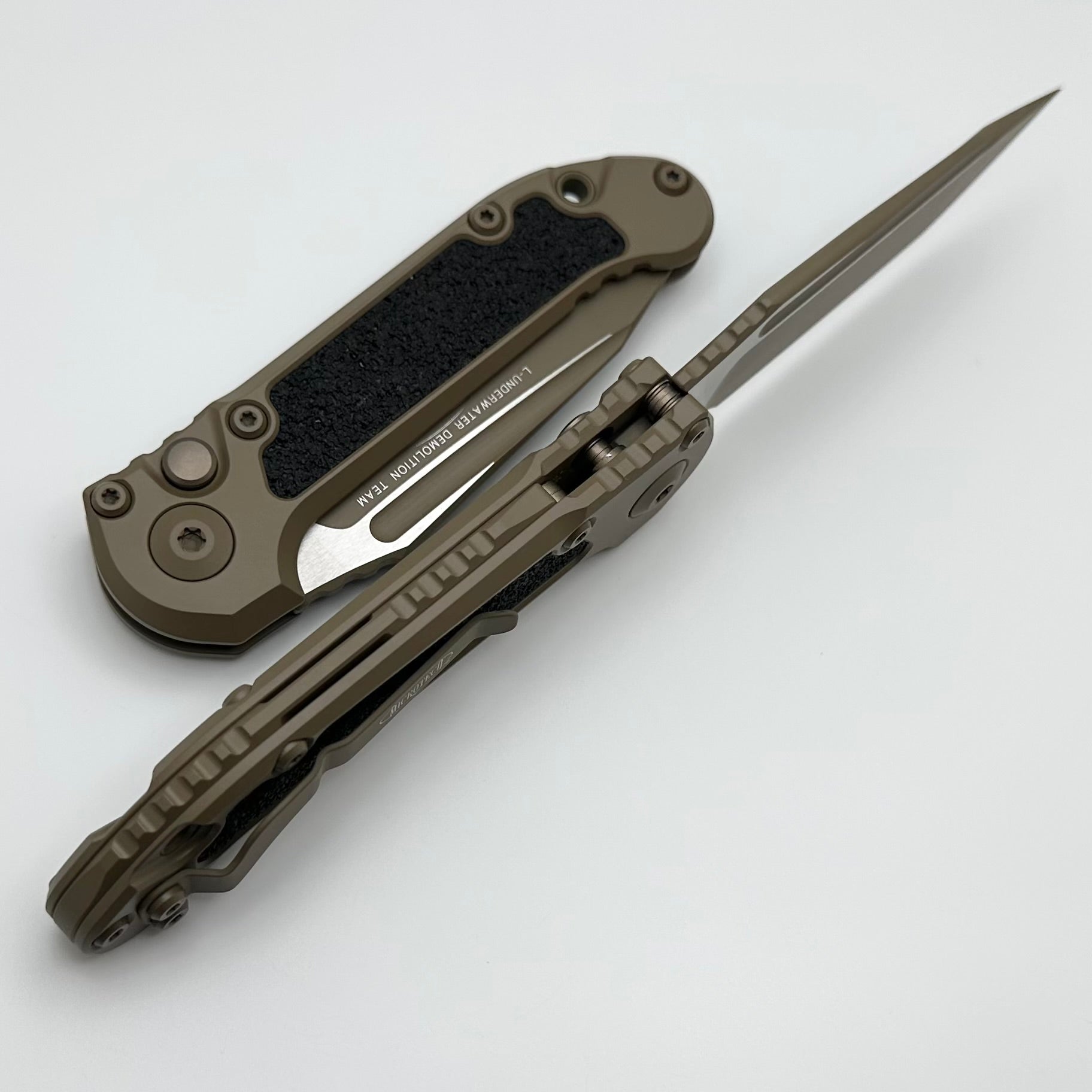 Microtech LUDT Gen III Tanto Knife - Dark Earth Cerakote | NCB Exclusive