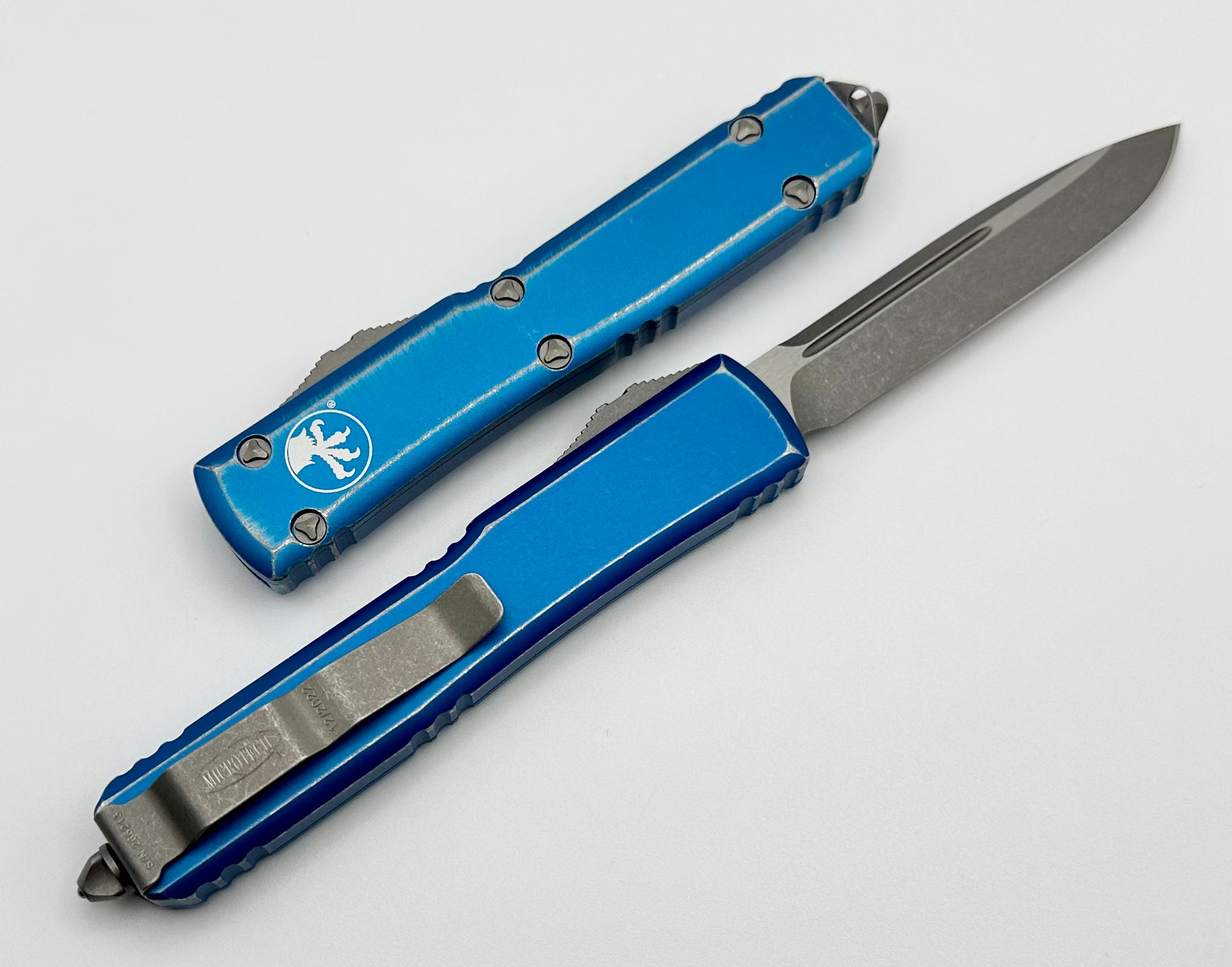 Premium Microtech Ultratech Apocalyptic Blue OTF Knife - Ultimate Tactical Tool