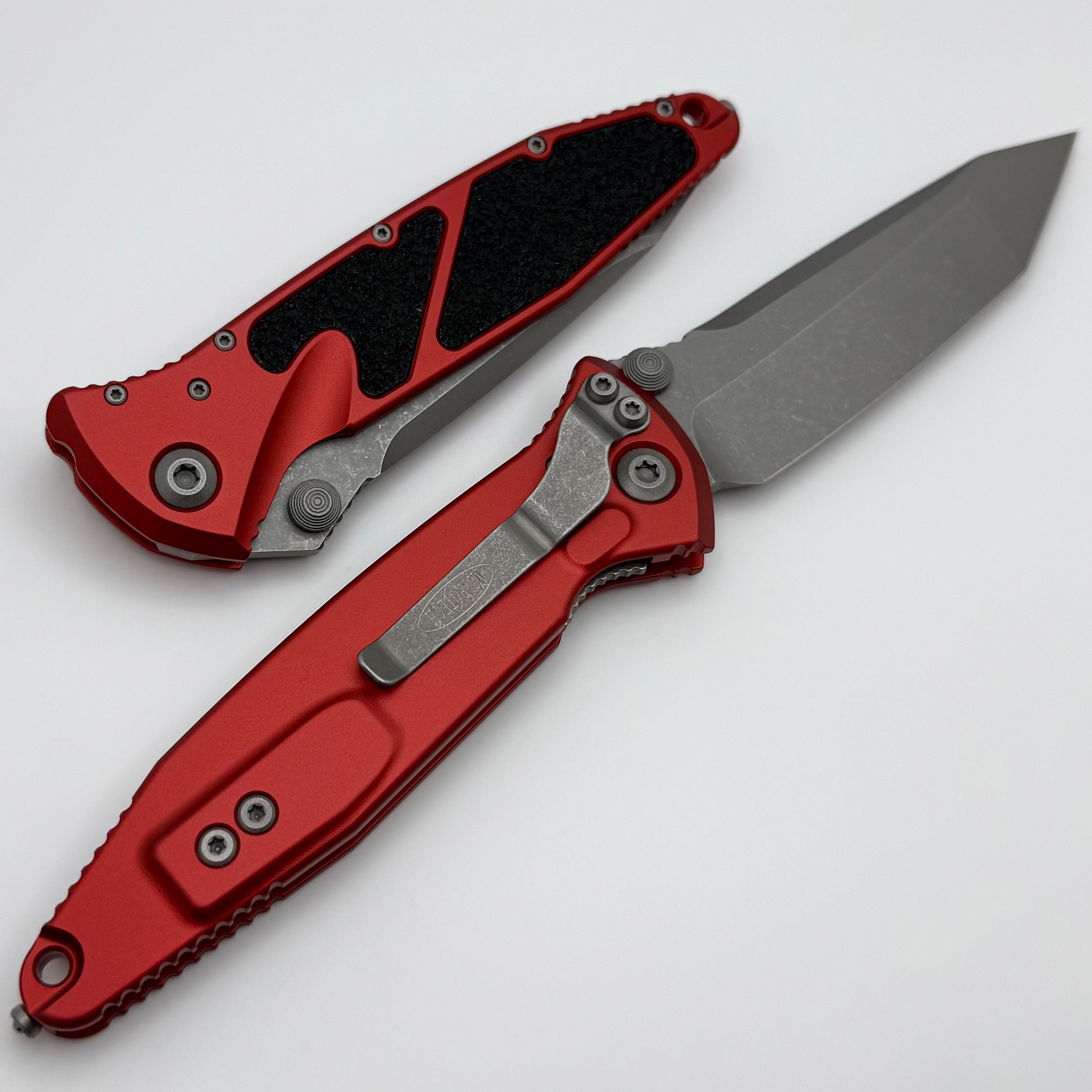 Premium Microtech Socom Elite T/E Manual Tactical Knife - Red Apocalyptic Finish