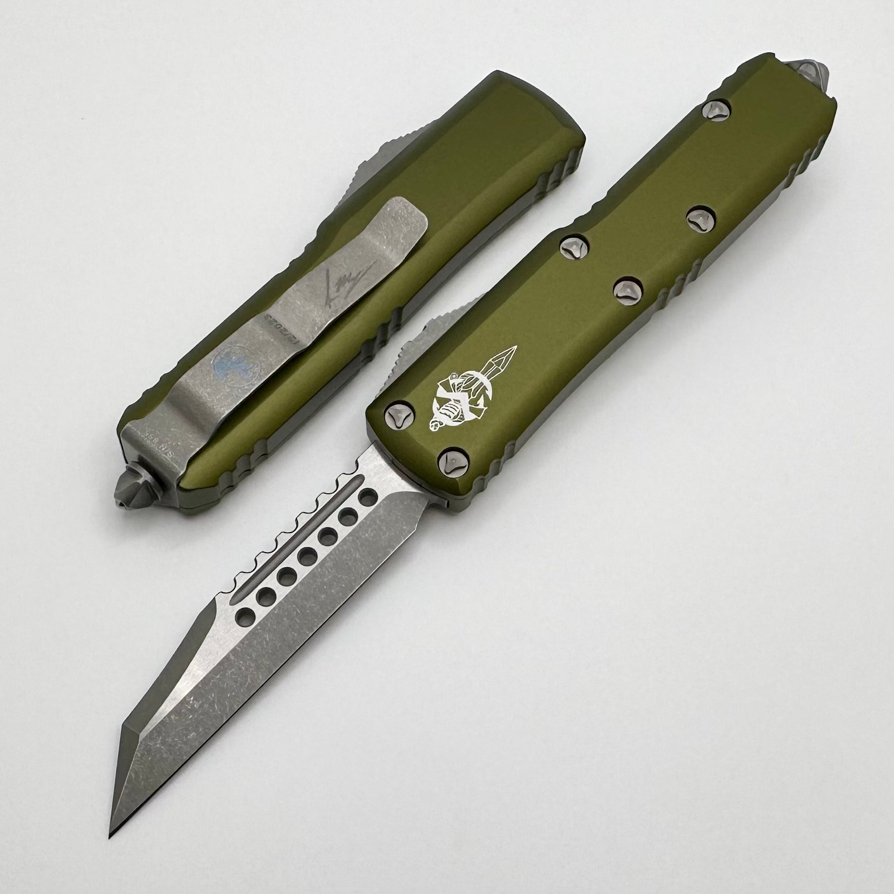 Microtech UTX-85 Warhound Apocalyptic & OD Green Signature Series – Premium EDC Knife