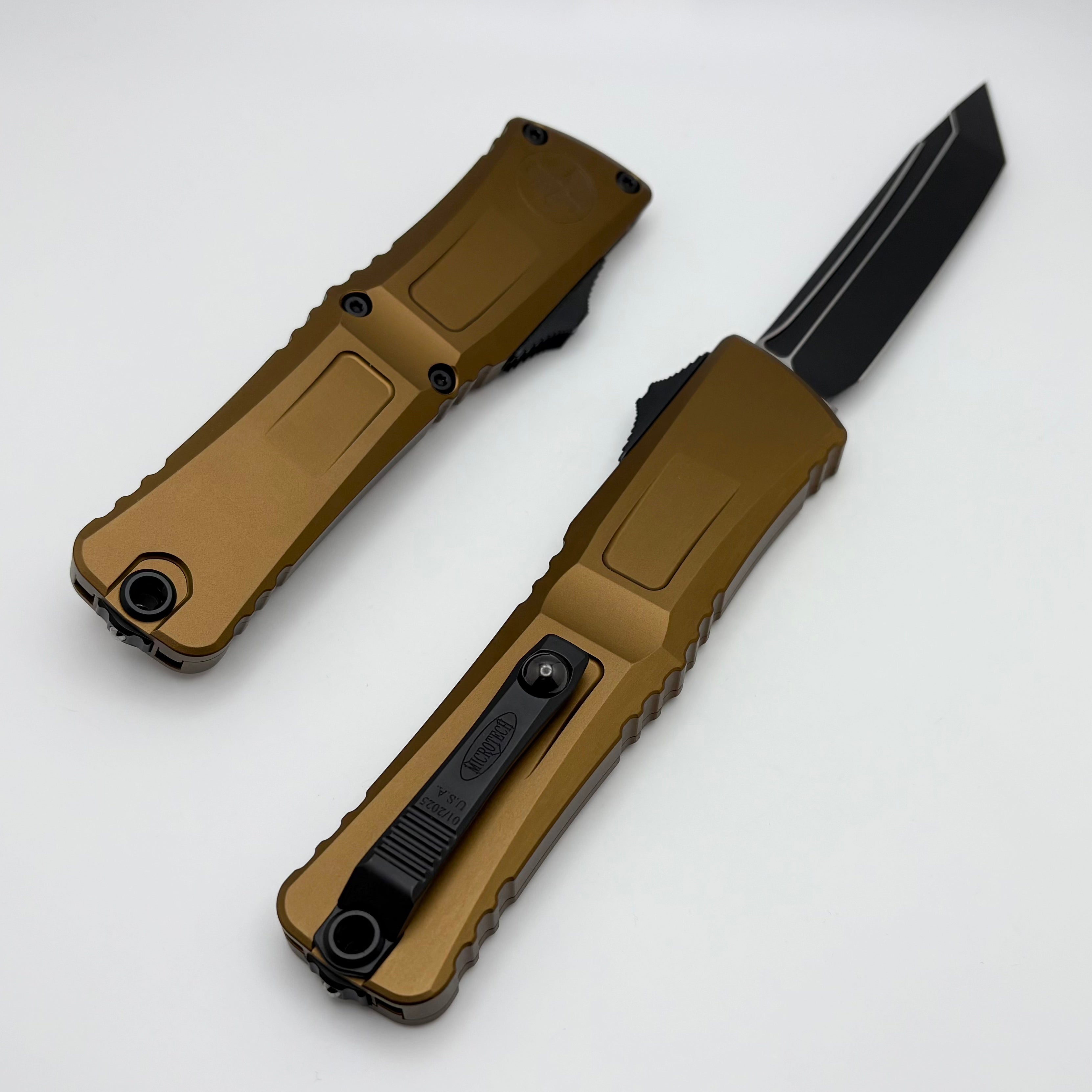 Microtech Ultimate Combat Troodon Gen III Tactical Tanto - Premium Tan Handle