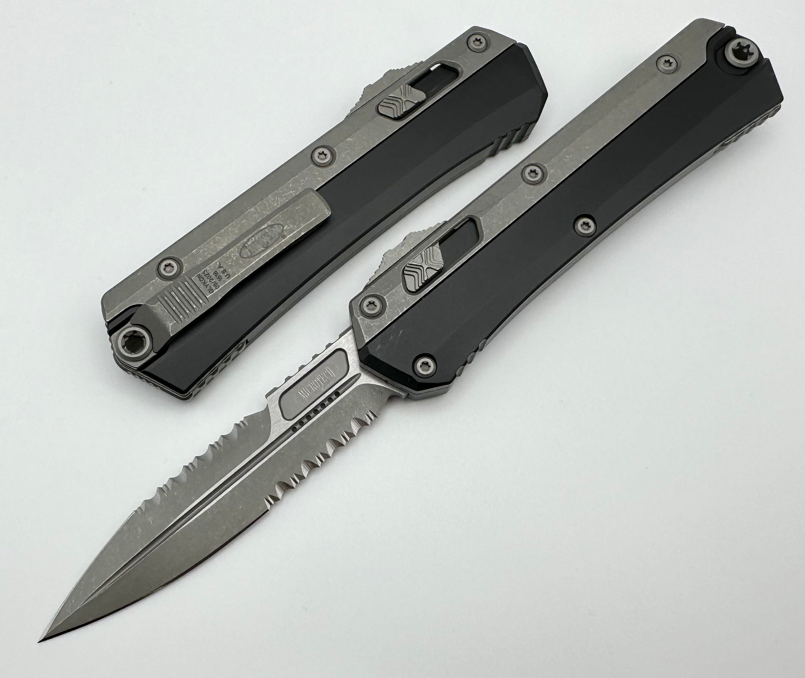 Premium Microtech Glykon Apocalyptic Serrated Bayonet | Ultimate Tactical Knife