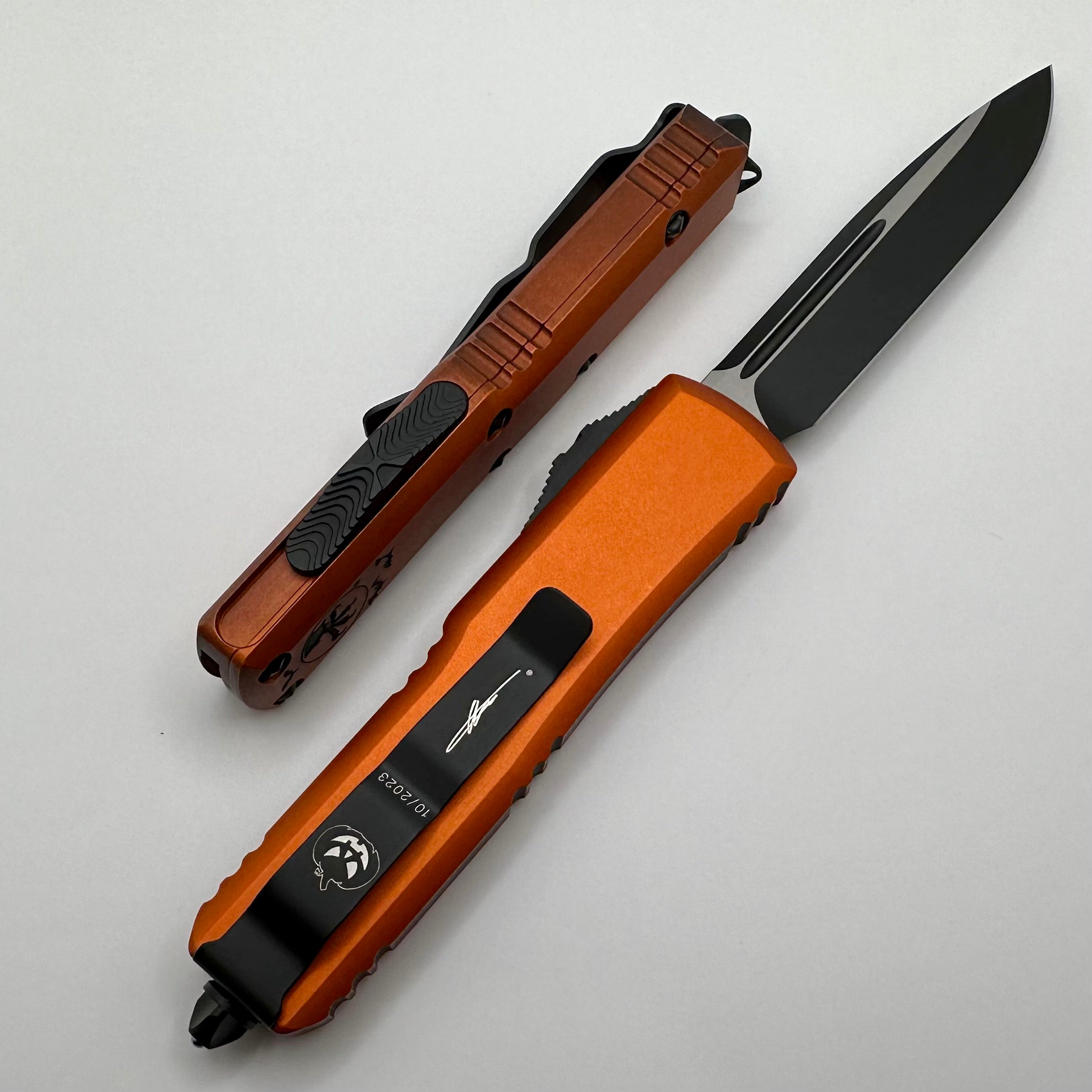 Microtech UTX-85 Halloween Orange Signature Series - Premium Everyday Carry Knife