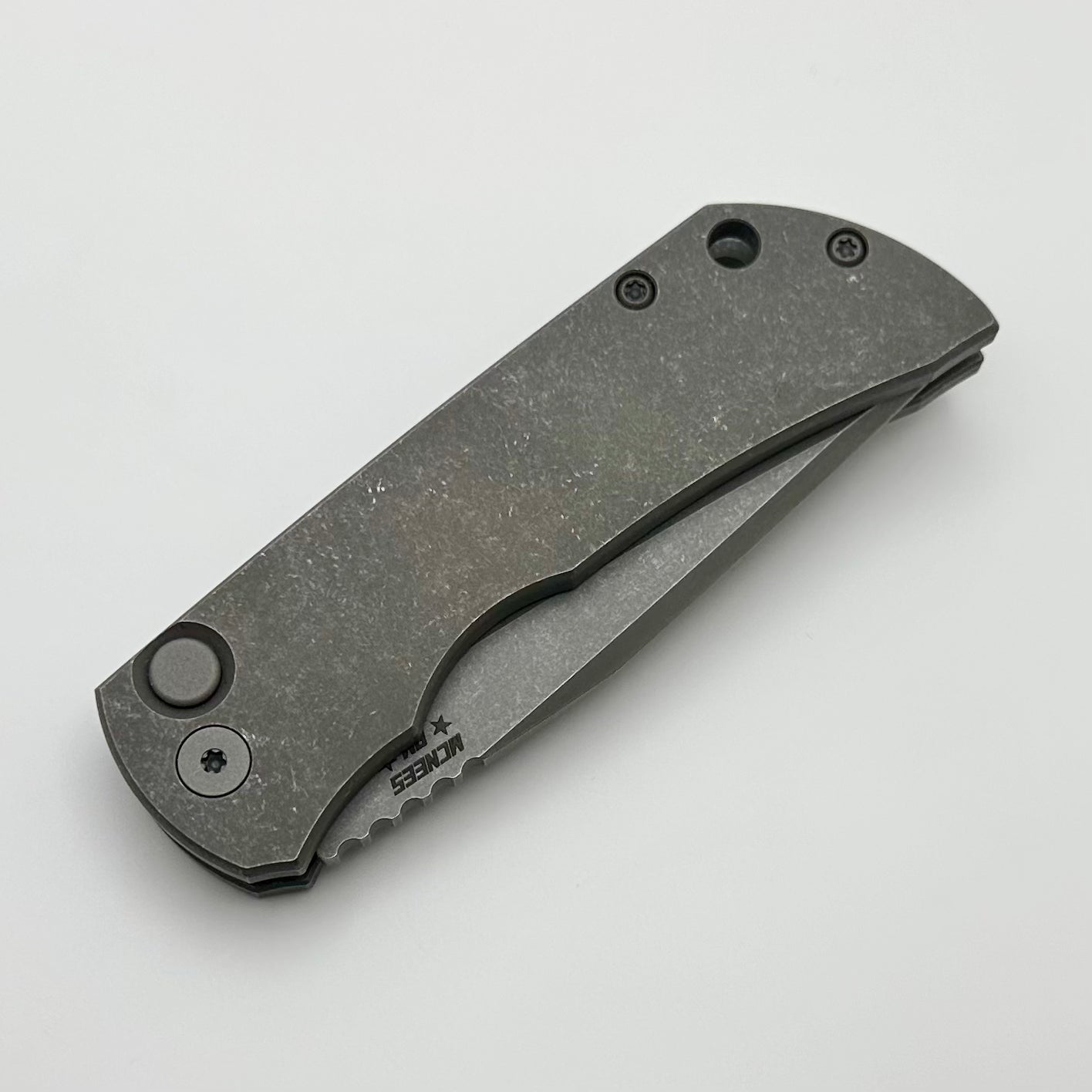 McNees PM Mac 2 Full Titanium Auto Atomic & MagnaCut - Premium EDC Knife