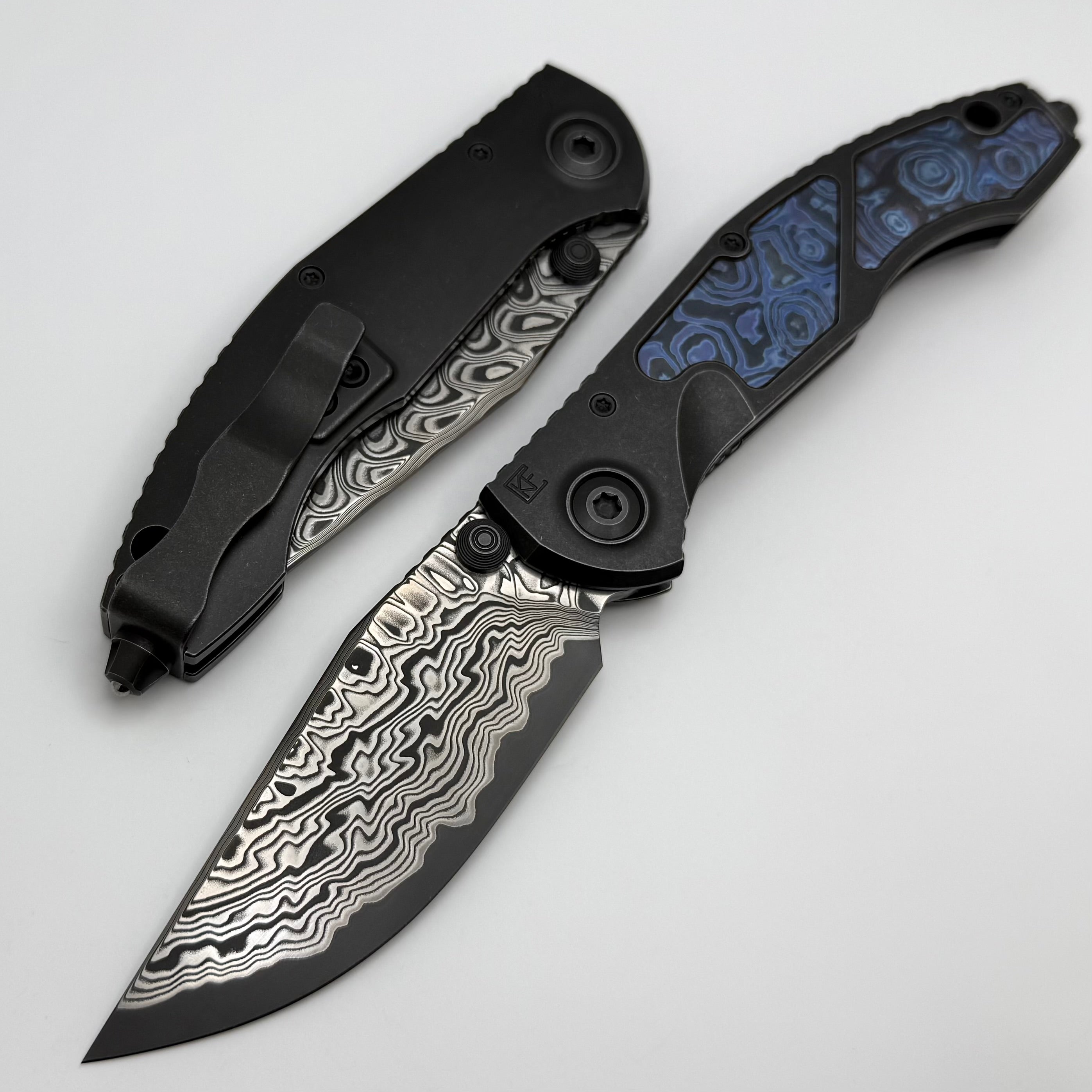 Premium Sokosha Blackwash/ZircuTi Folding Knife with MagnaCore Blade