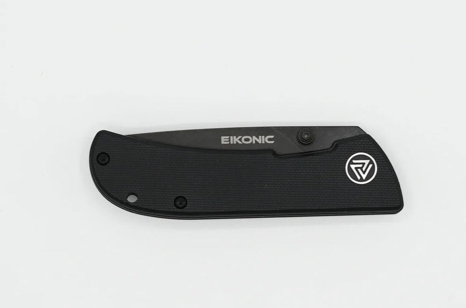 Eikonic Fairwind Night Black G-10 Serrated D2 Knife - Ultimate Everyday Carry