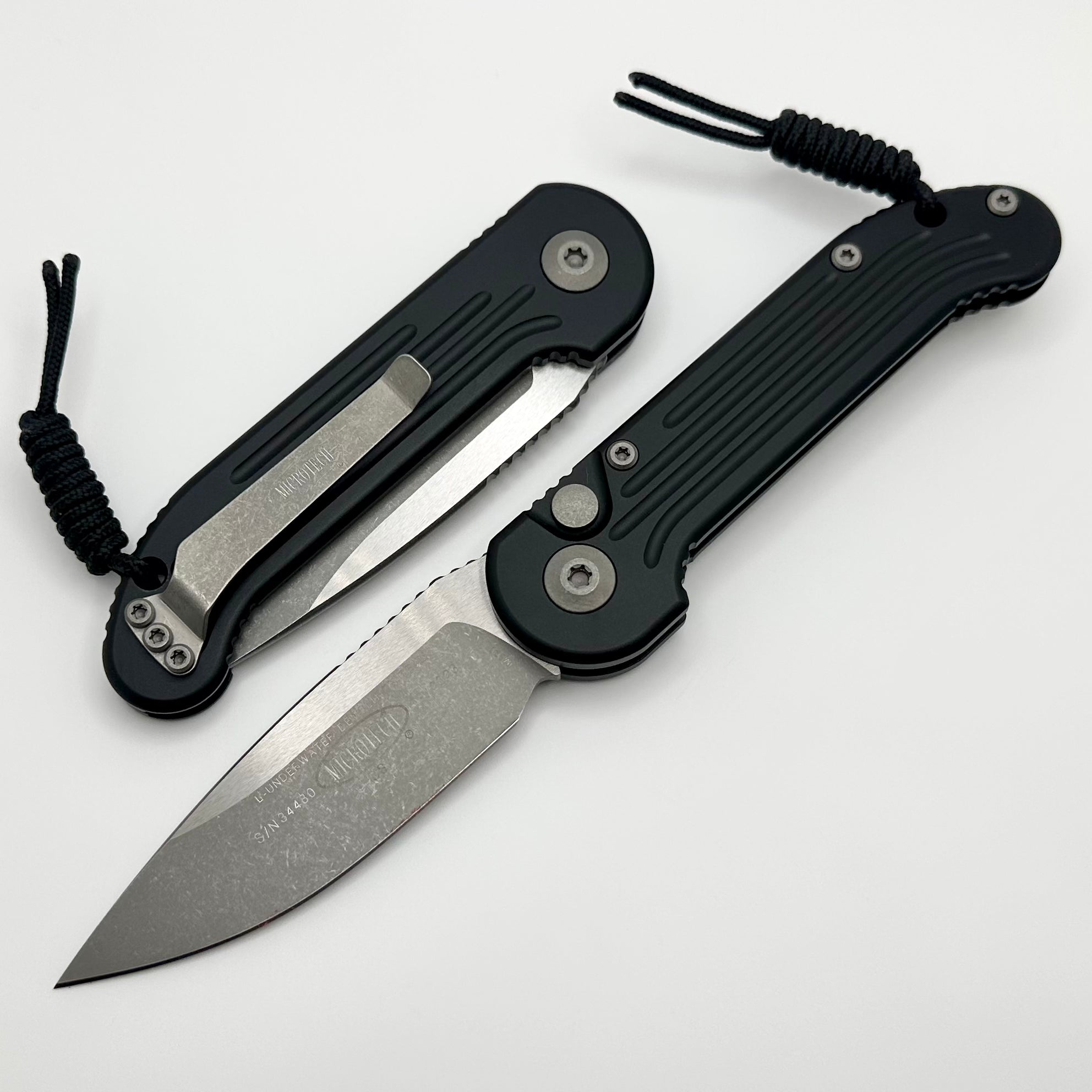 Microtech LUDT Black Apocalyptic Premium Folding Knife with Torx Hardware