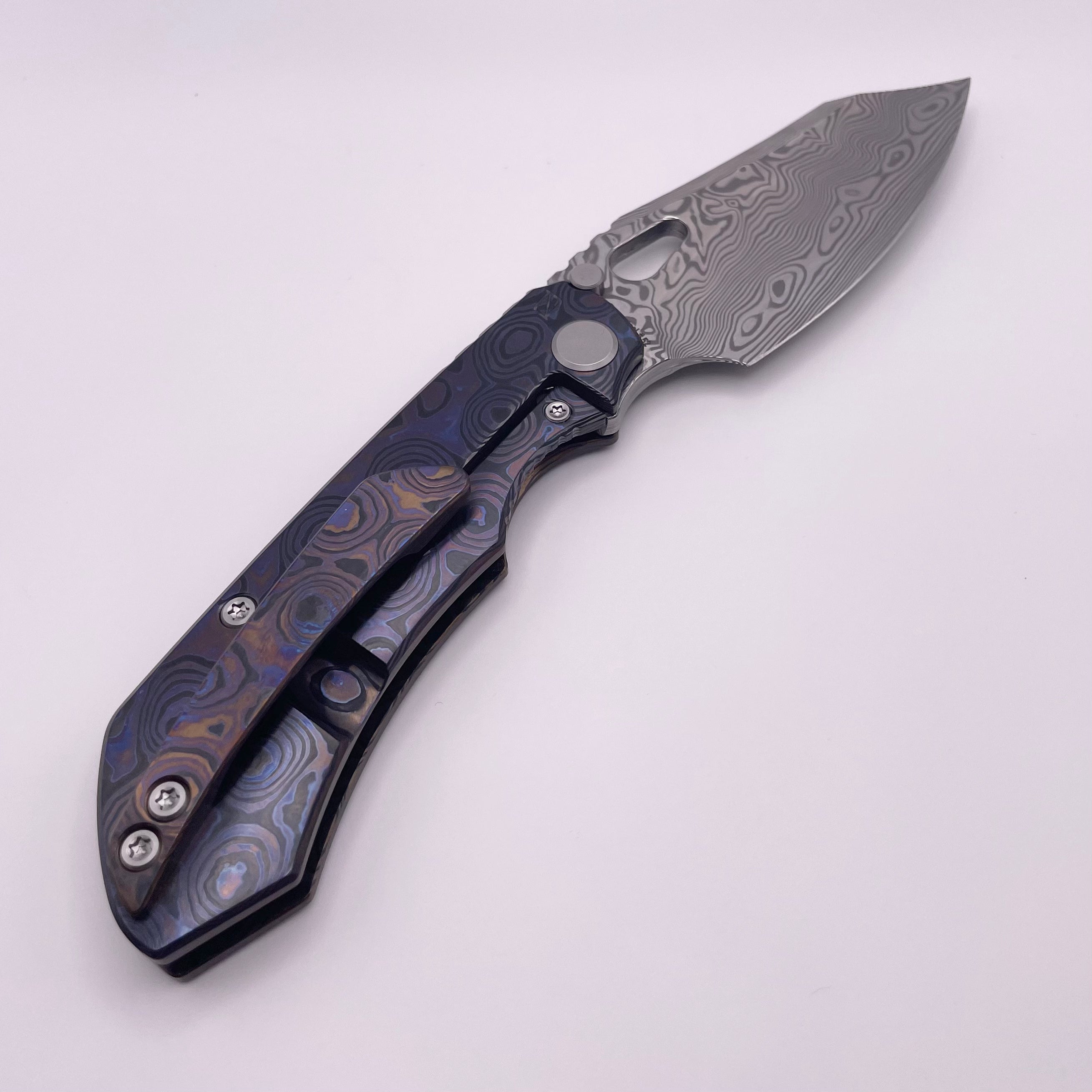 Premium Custom Knife Factory Rotten Design Evo 4.0 with Zircuti Handles & Damasteel Blade