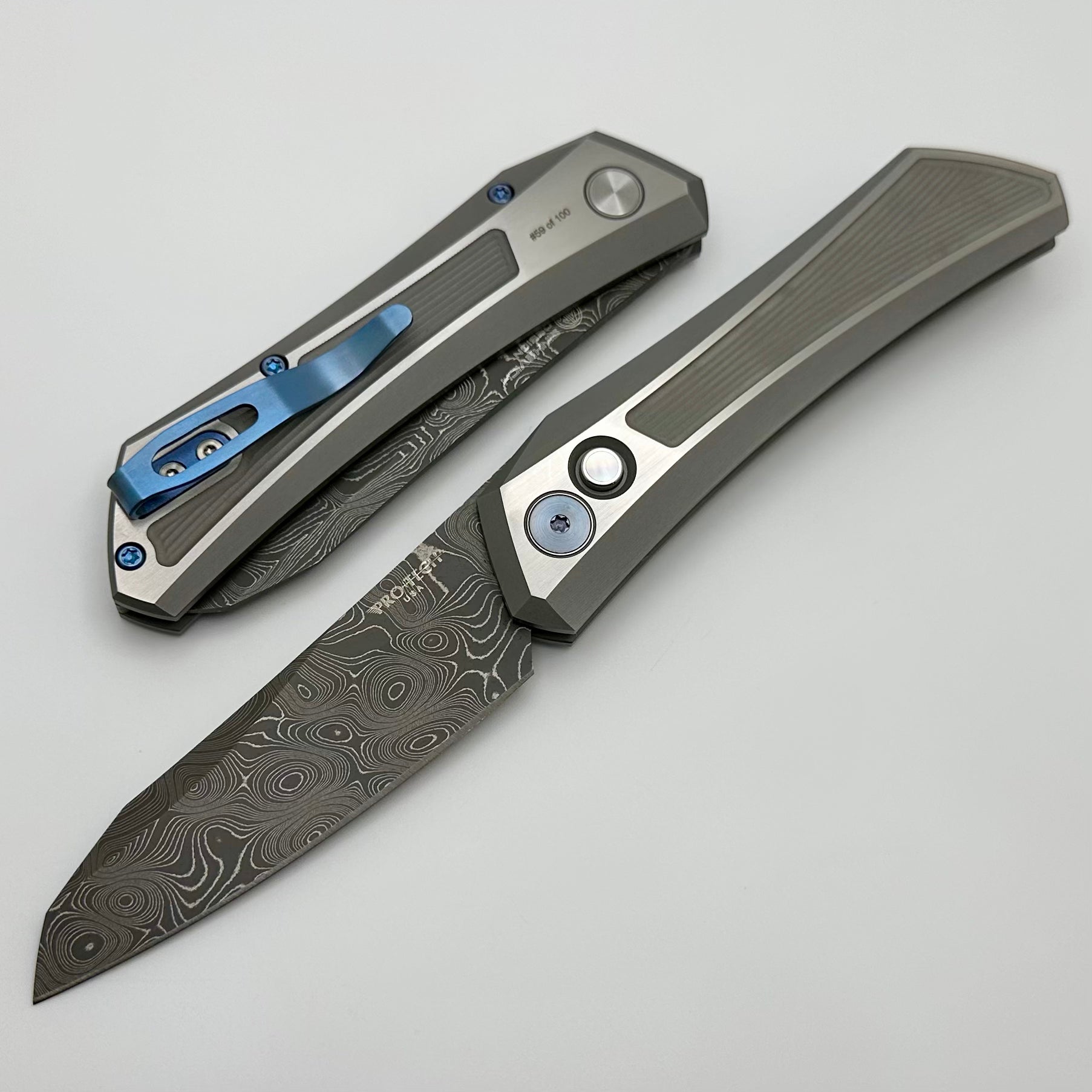 Pro-Tech Oligarch Ultimate Custom Knife - Virus Damascus 2024 Edition