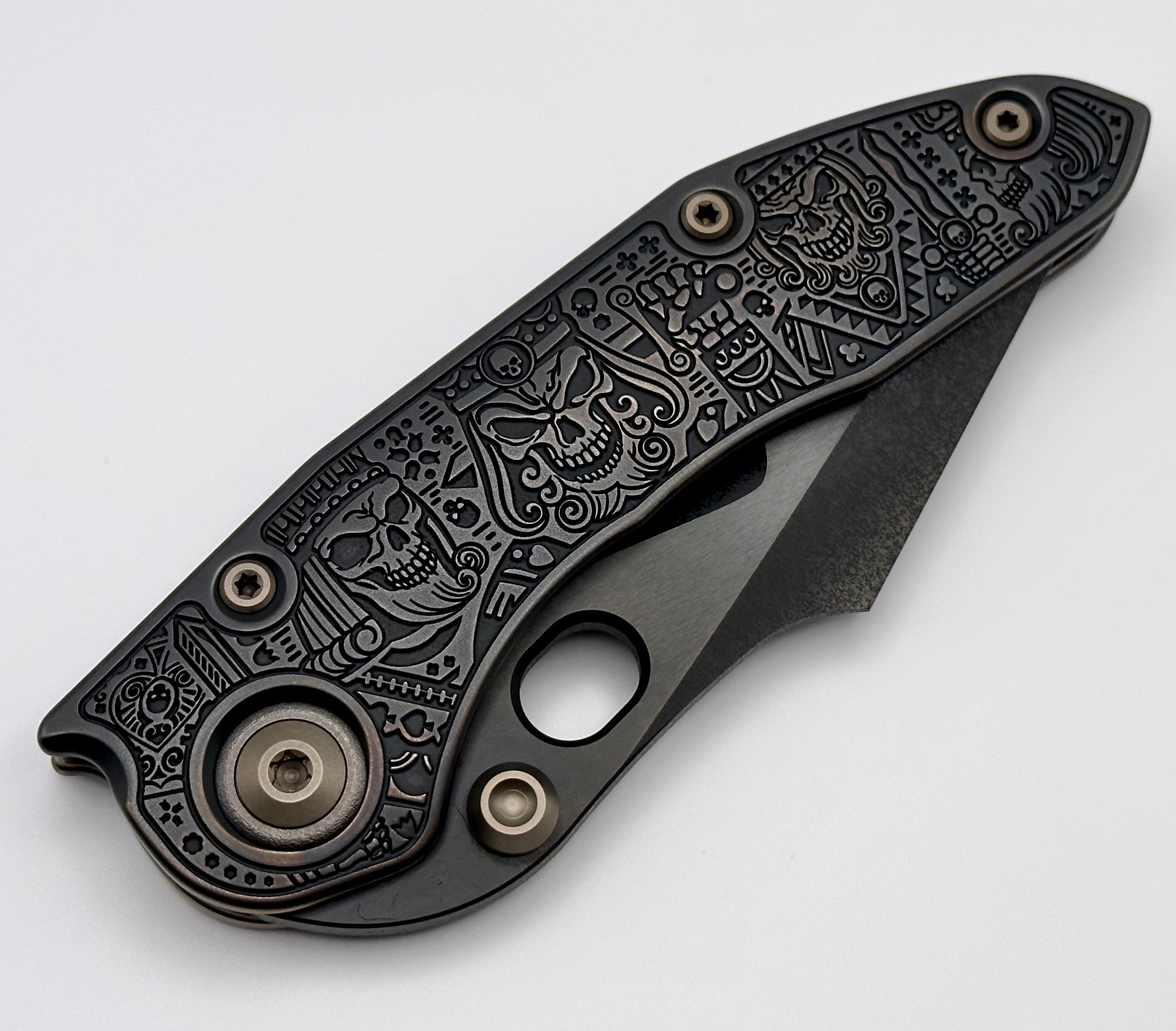 Premium Borka Blades Custom Kingsman Stitch with DLC Finish & Bronzed Hardware - Pre-Owned Excellence