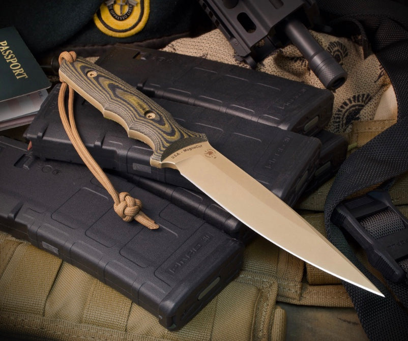 Premium Spartan Harsey Clandestina Micarta Fixed Blade - Ultimate Tactical Survival Knife