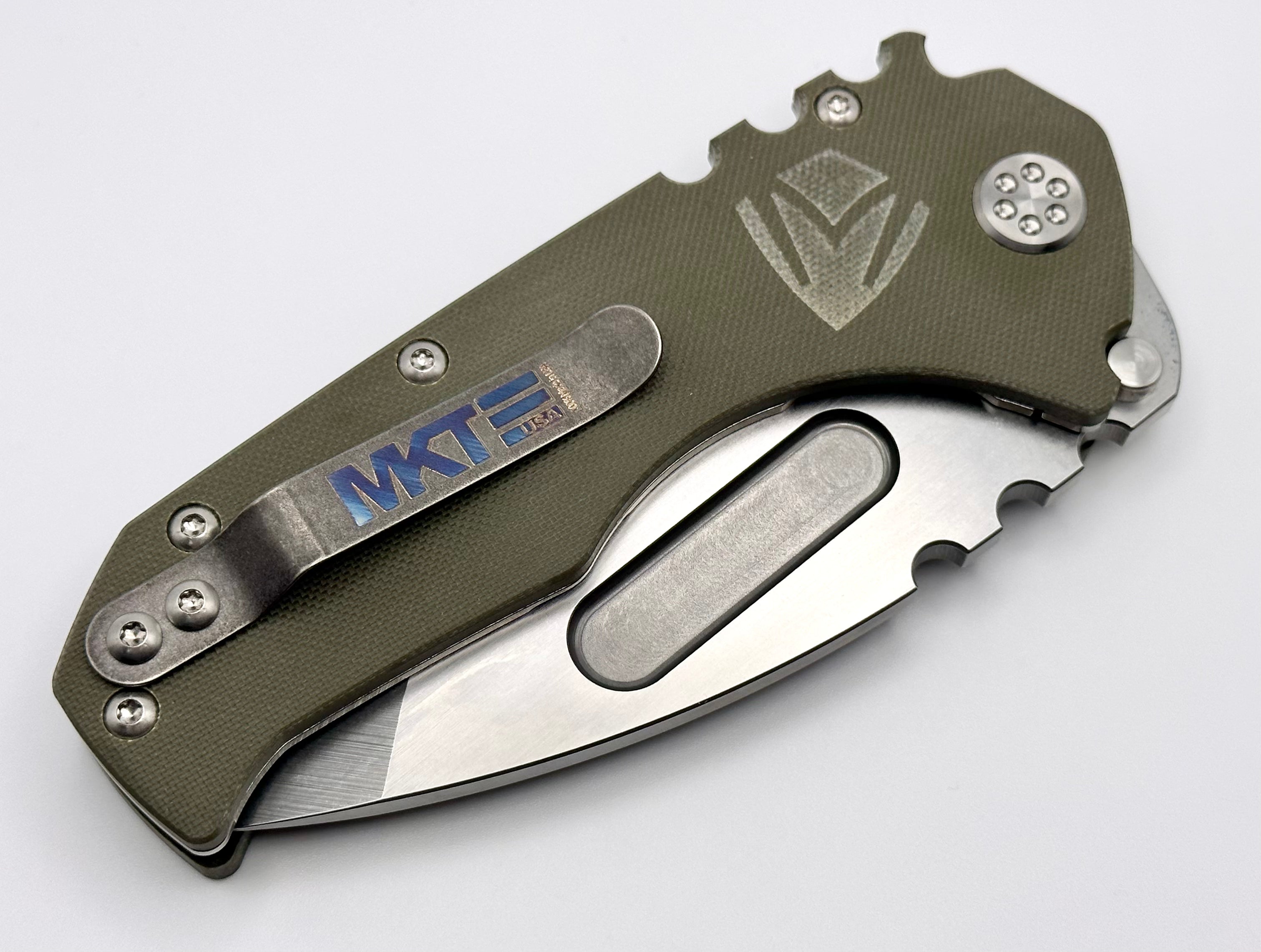 Medford Scout Praetorian Tanto Knife - Premium G10 & D2 Tumbled Blade