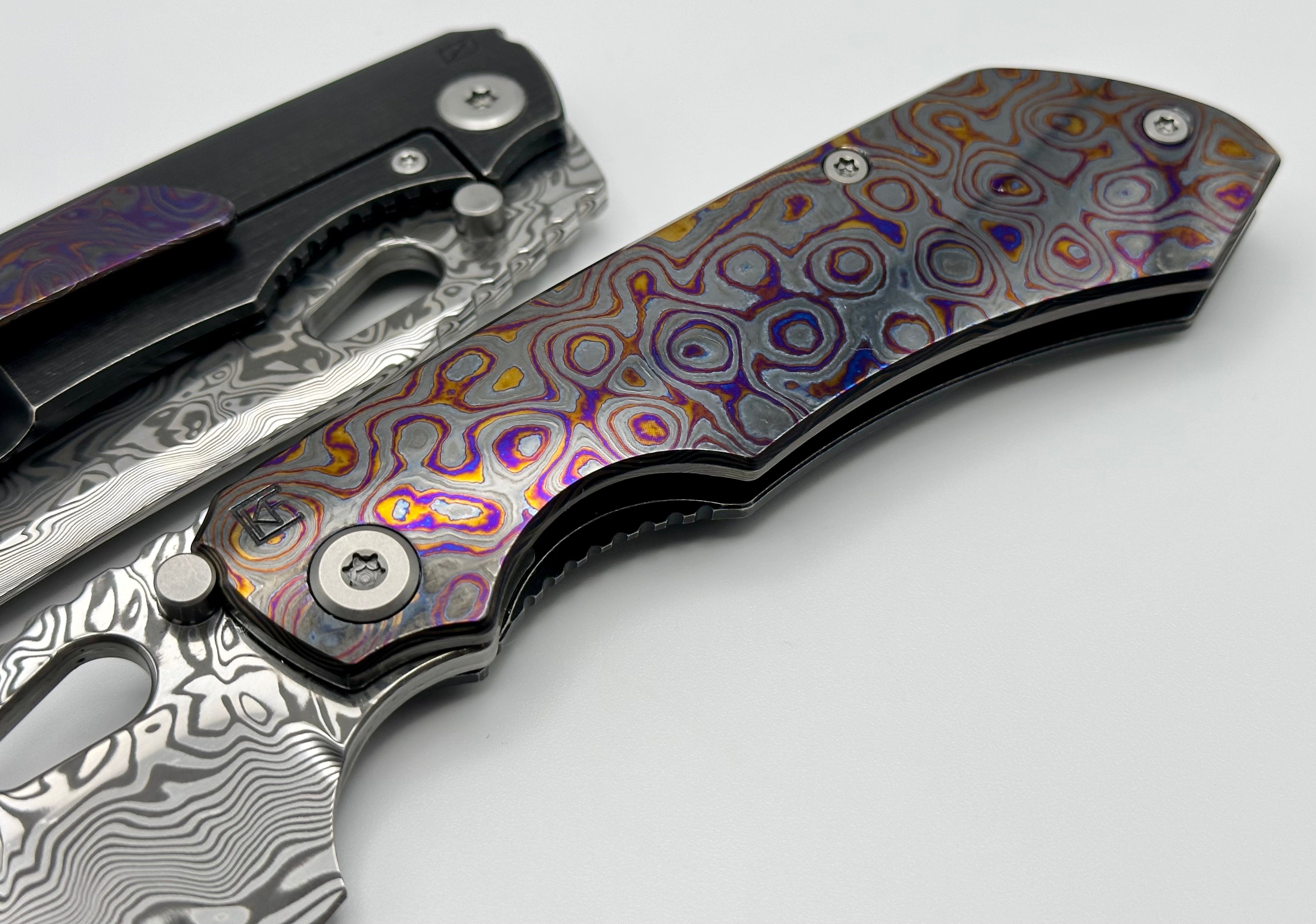 Premium Custom Knife Factory Evo 3.0E: Ultimate ZircuTi & Damasteel Edition