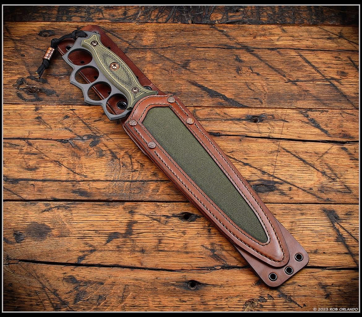 RMJ Tactical Lady Death - Premium MagnaCut Fixed Blade with G-10 Handle
