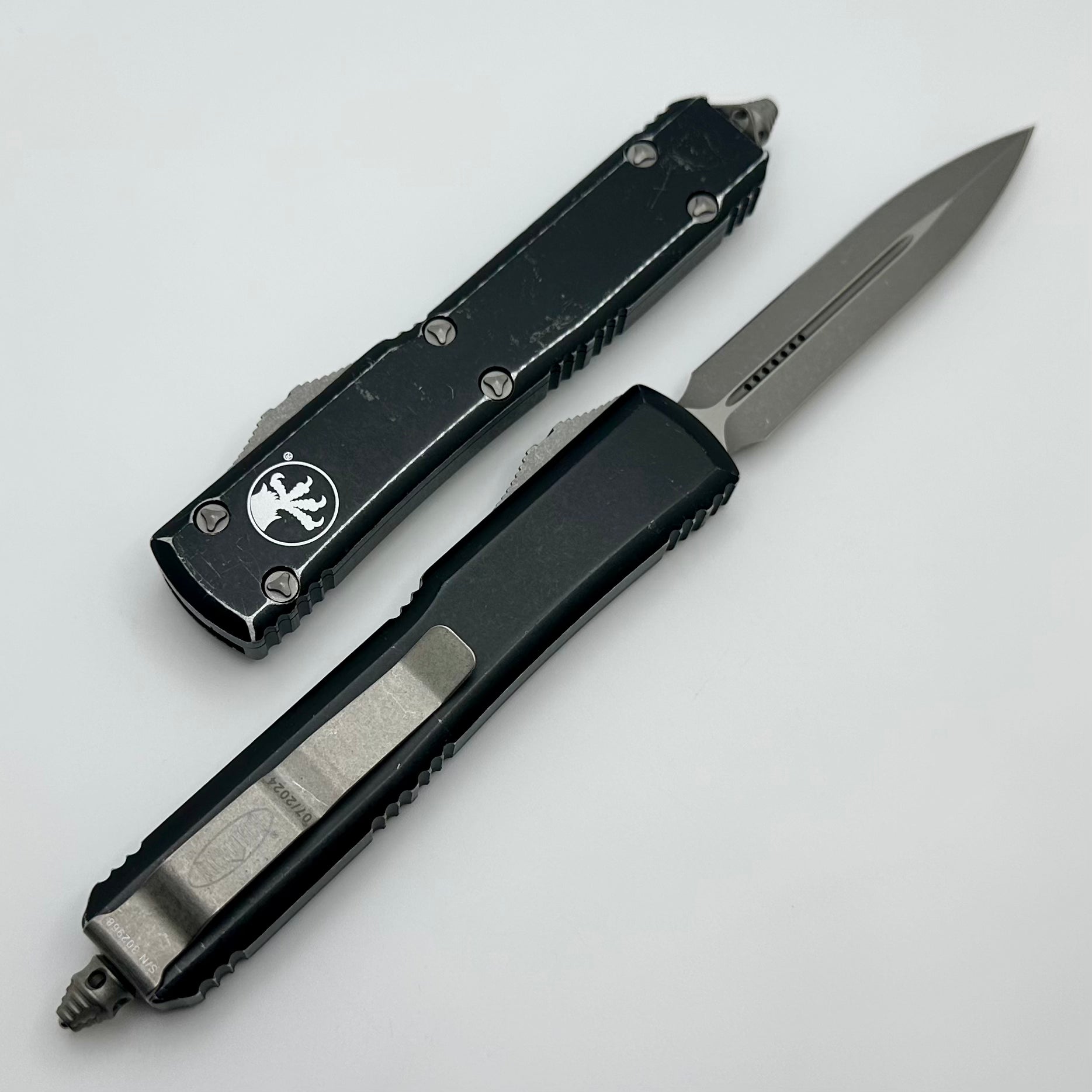 Microtech Ultratech Apocalyptic Double Edge Tactical Knife - Premium Black Finish