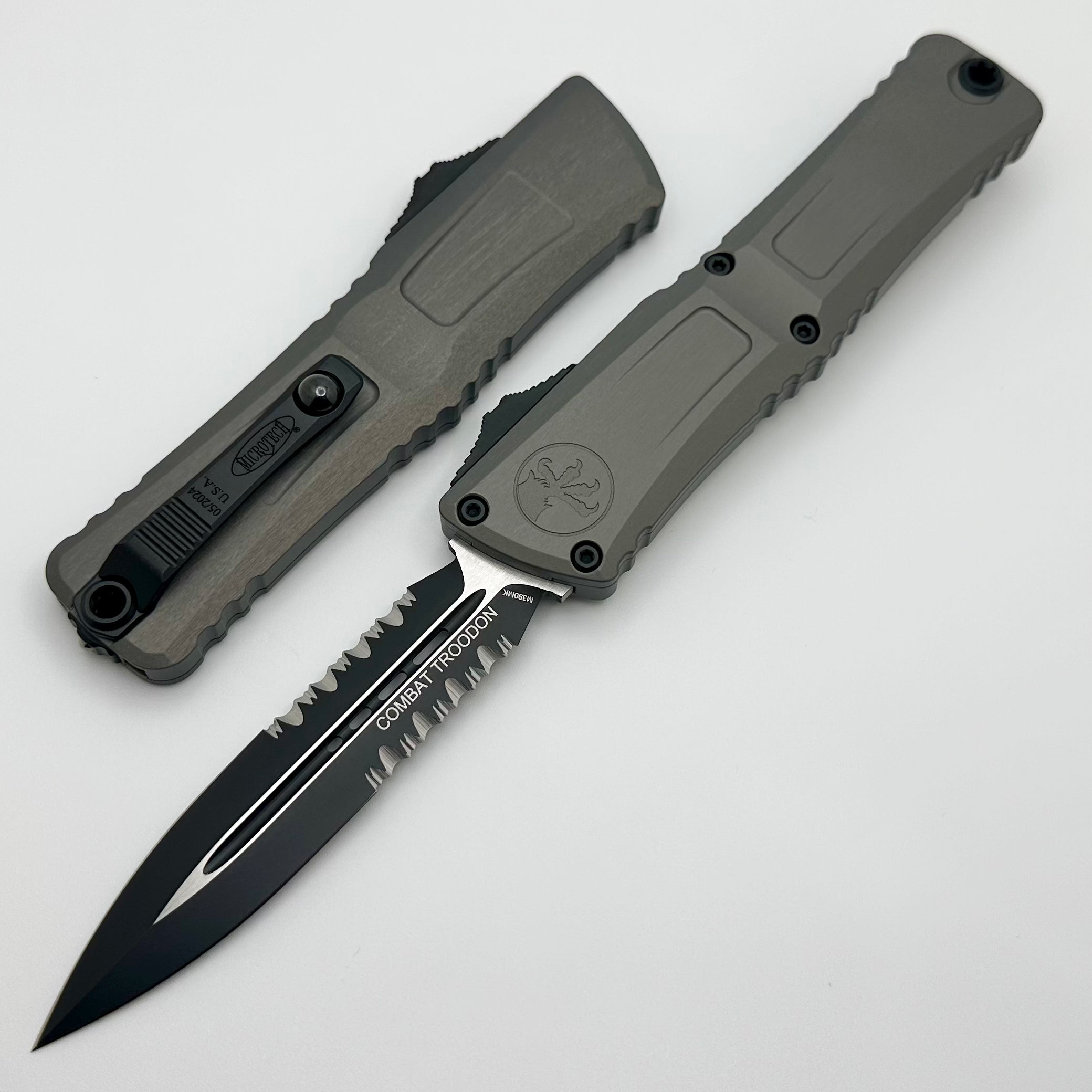 Microtech Ultimate Combat Troodon Gen III OTF Knife - Premium D/E Partial Serrated Blade