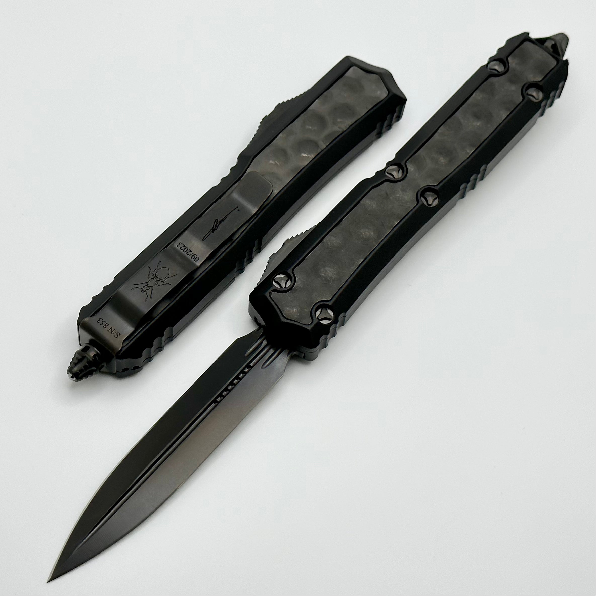 Premium Microtech Makora Shadow DLC Double Edge Knife - Ultimate Tactical Performance