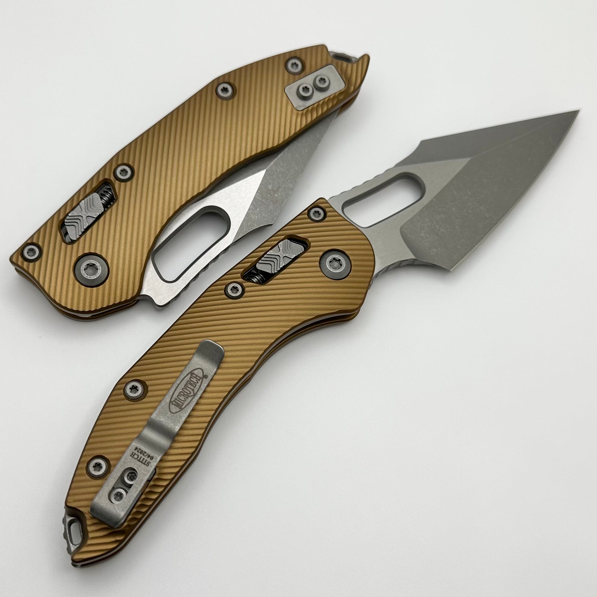 Microtech Stitch RAM LOK Tactical Folding Knife - Premium M390MK Blade & Apocalyptic Finish