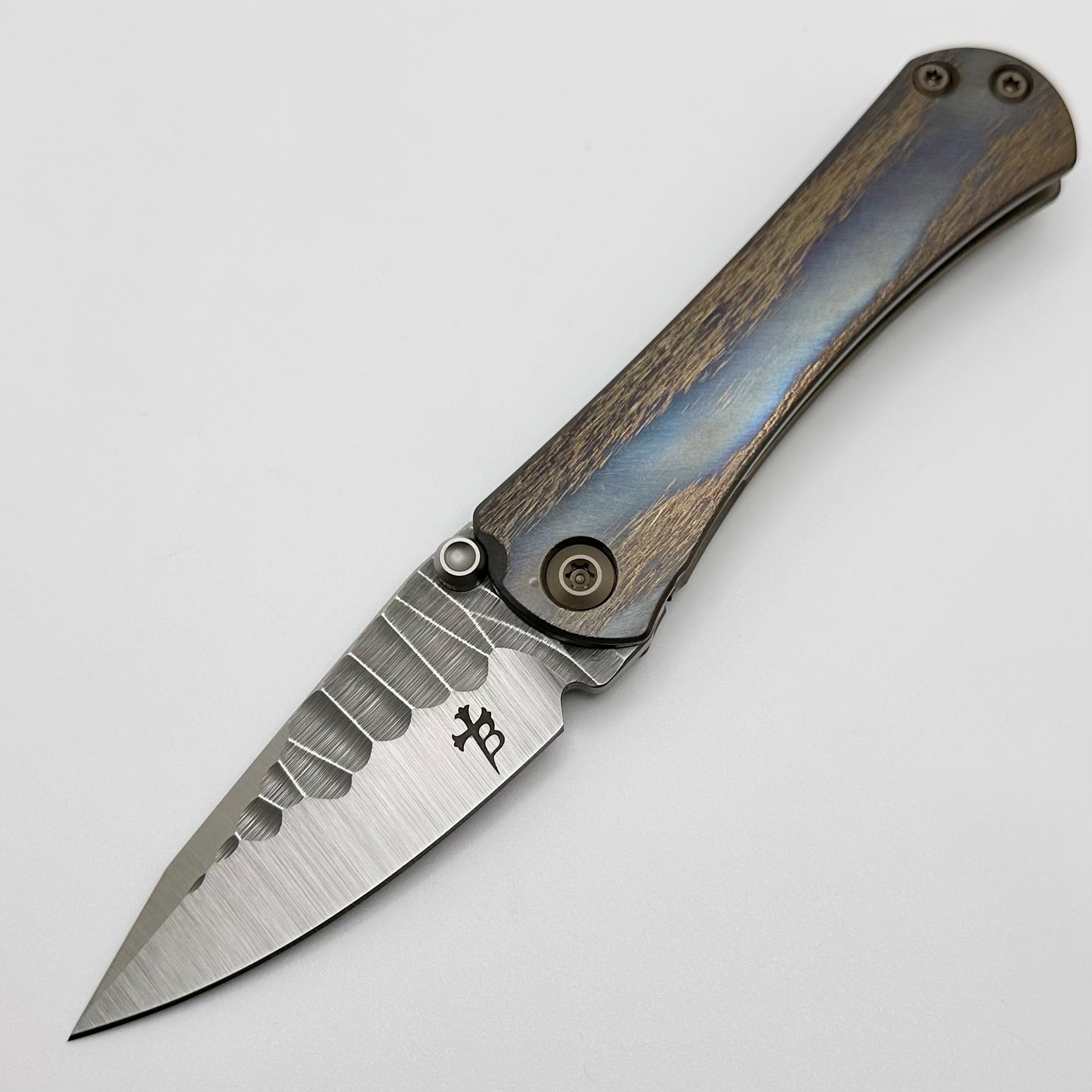 Borka Blades Premium SBDP Rocker M390 with Cosmic Scales - Ultimate EDC Knife