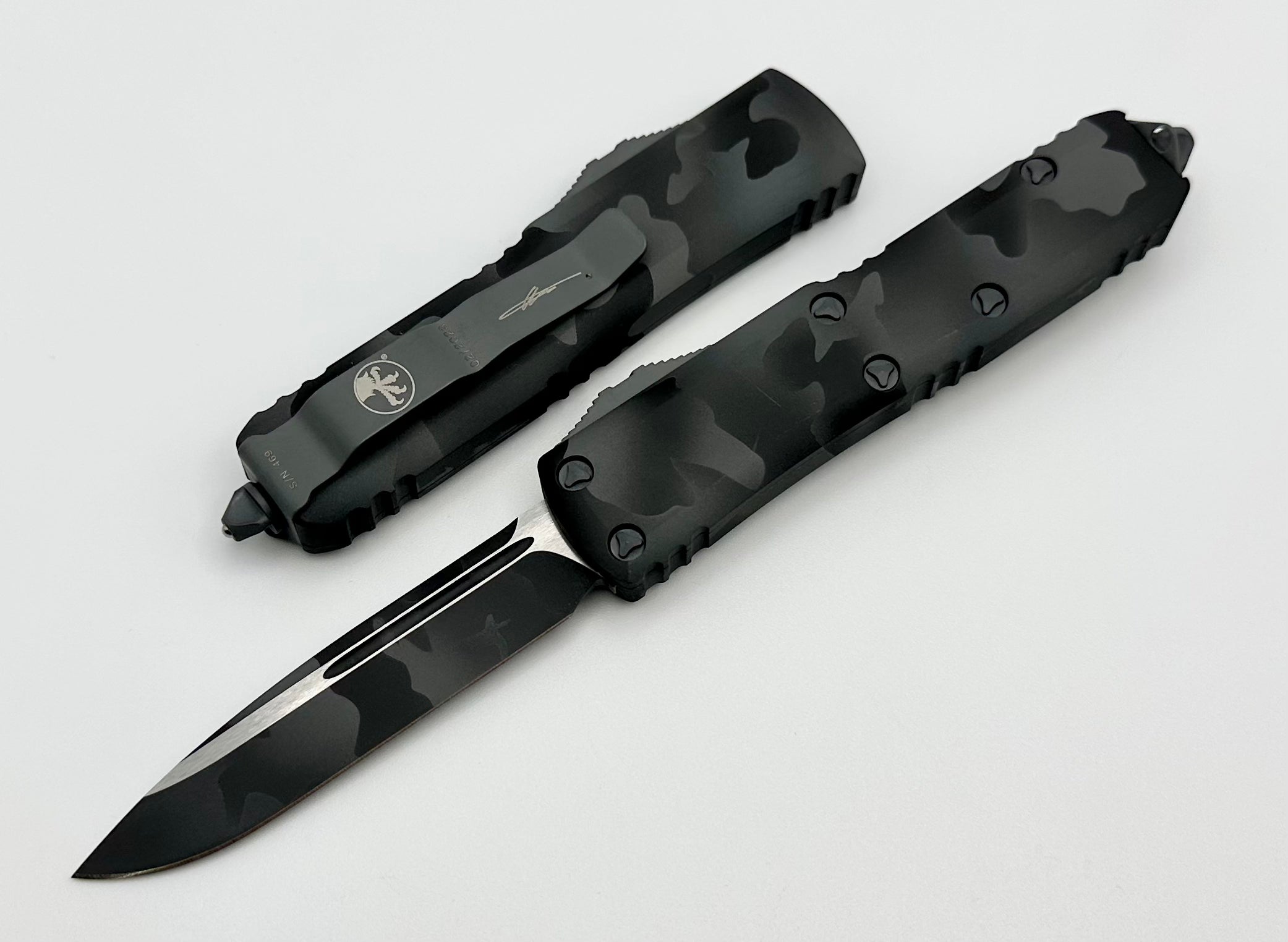 Microtech UTX-85 Urban Camo EDC Knife - Premium Single Edge Design