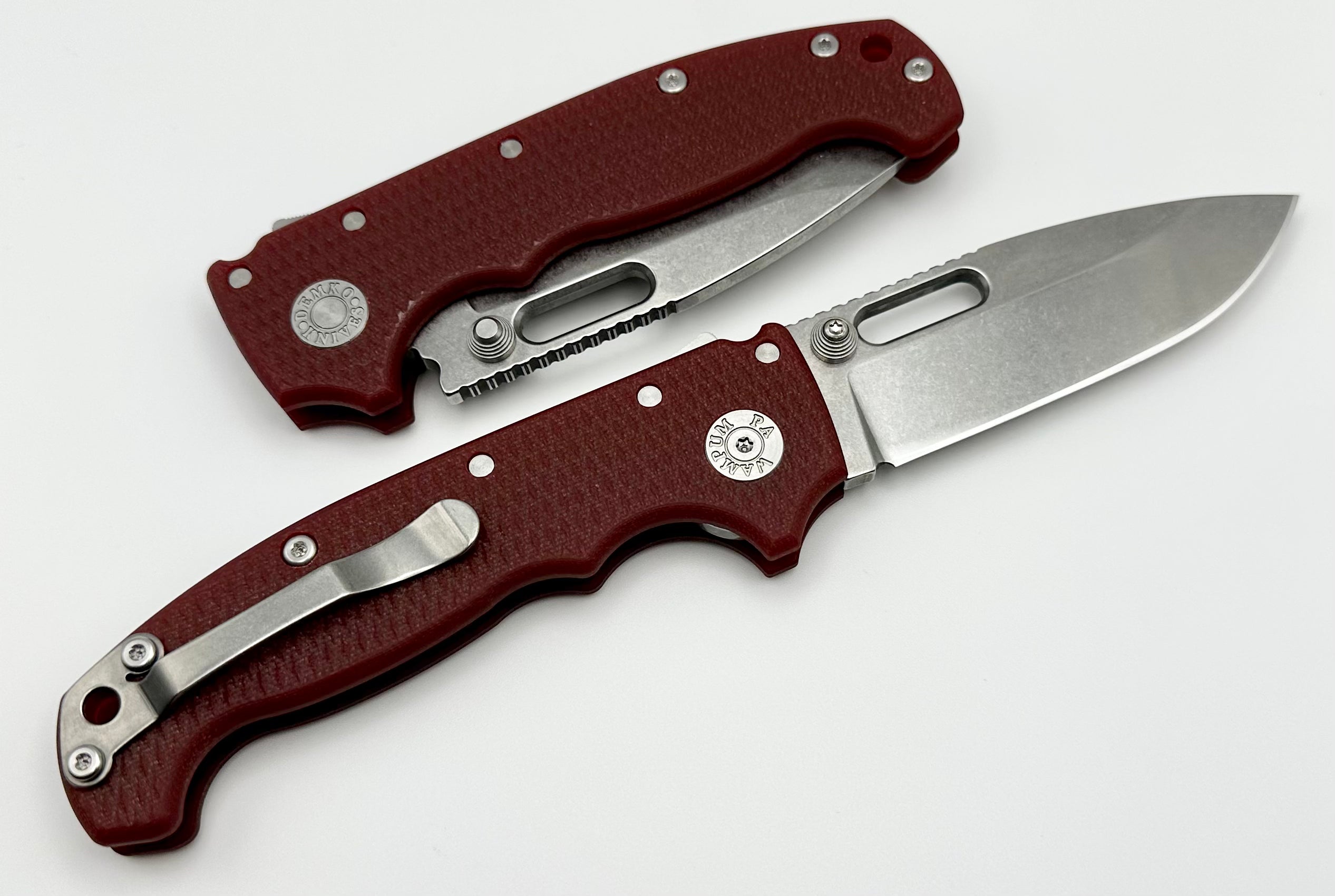 Premium Demko MG AD20 Exclusive Drop Point Knife - 3V Steel & Red G-10 (Limited Edition)