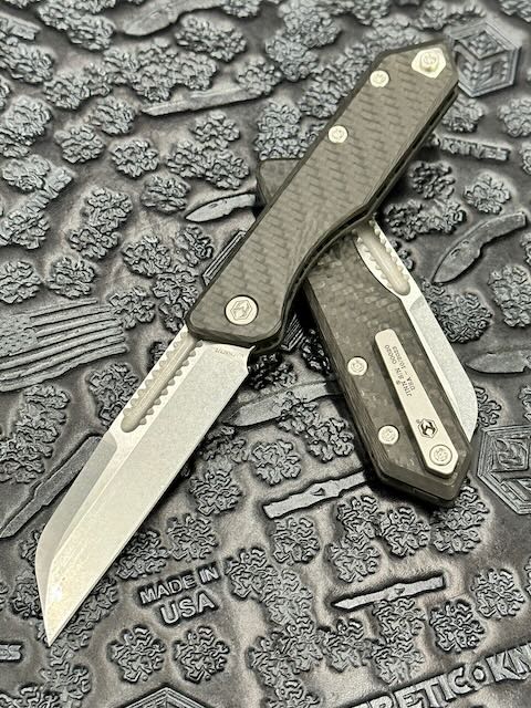 Heretic Knives Premium Jinn Slip Joint - Carbon Fiber & Stonewash