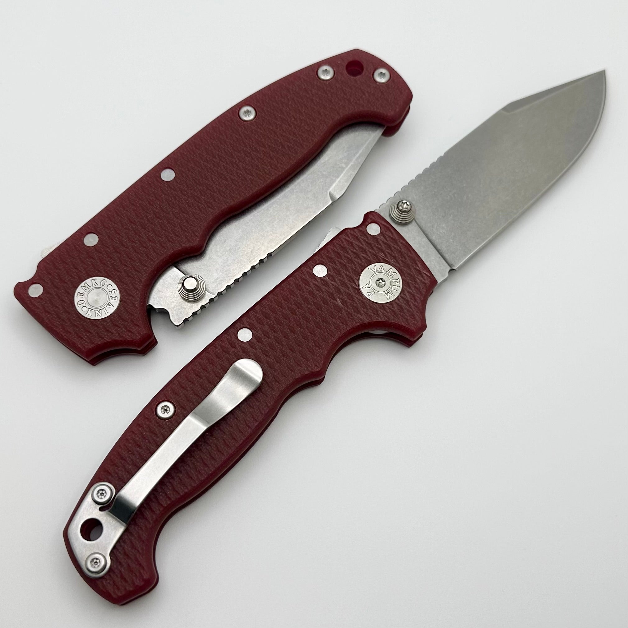 Premium Demko MG AD20S V2 Clip Point Knife - MagnaCut Steel & Red G-10 Handle